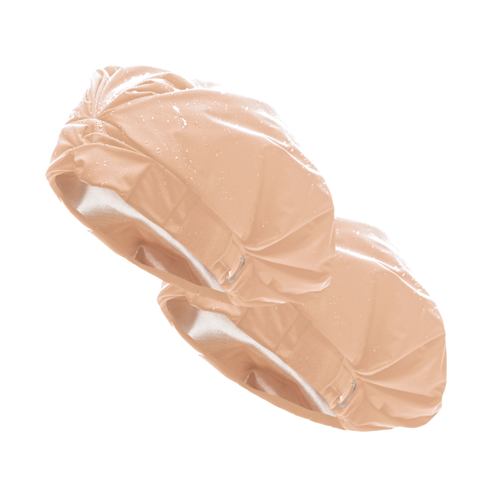 BOGO 50% Off - Hairbrella Satin Lined Shower Cap XL - Extra Large Waterproof Hair Protection for Bath & Shower - Perfect for Curly, Natural, or Long Hair Care