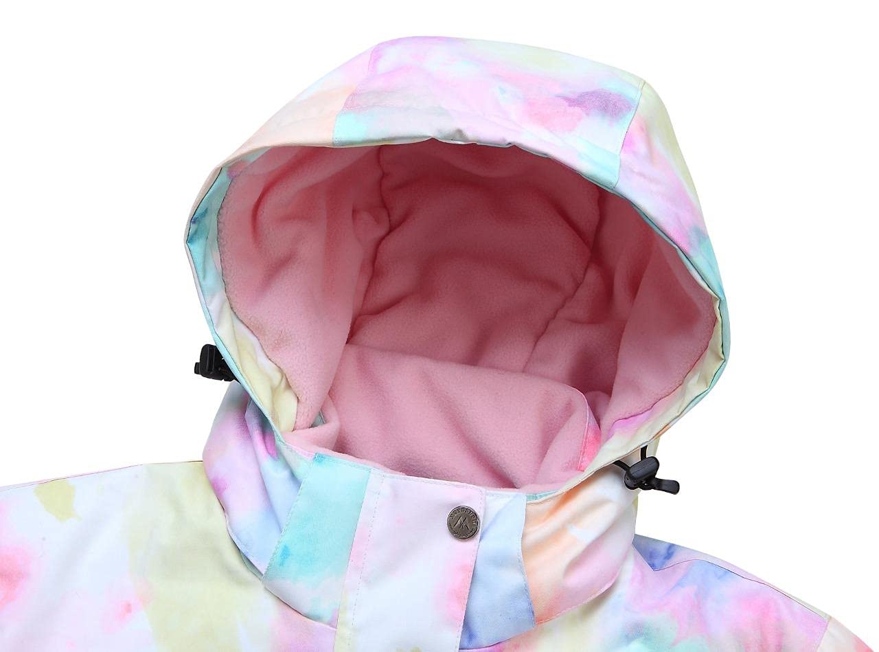 WOWULOVELY Girls Winter Ski Suit - Thickened Warm Hooded Snowsuit & Pants Set for Toddlers - Perfect for Skiing, Snowboarding & Outdoor Winter Play