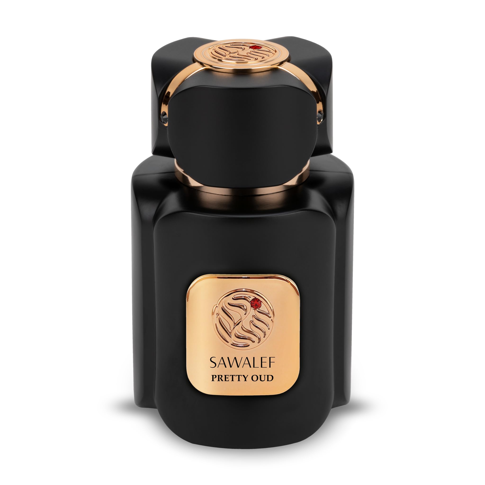 Sawalef Pretty Oud Perfume for Women - Floral Woody Body Mist with Amber, Saffron & Oud Notes - 2.7 oz EDP Spray - Long Lasting Luxury Fragrance for Date Night, Office & Special Occasions