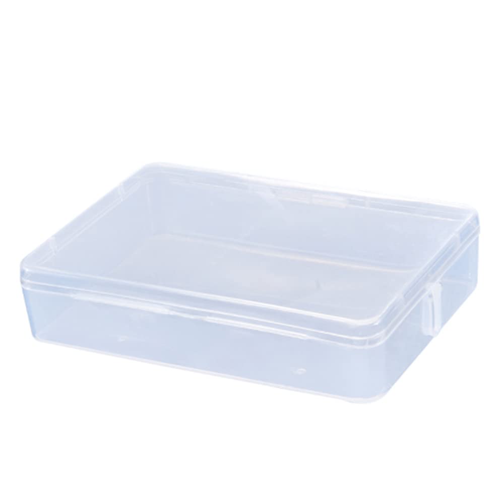 1Pcs Clear Plastic Storage Case Organizer - Reusable Keeper Folder for Face Masks, Portable Storage Box for Pollution Prevention - Small Size (11x9x2.8cm) - Perfect for Travel, Office, and Home Organization