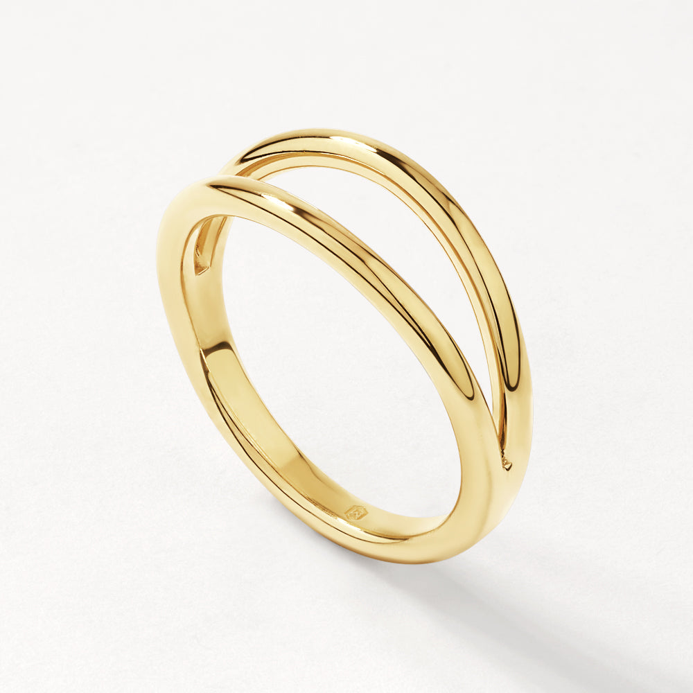 Premium Double Band Split Ring in Gold - Durable Jewelry Connector for Keychains, Charms & DIY Crafts - Perfect for Jewelry Making and Accessories