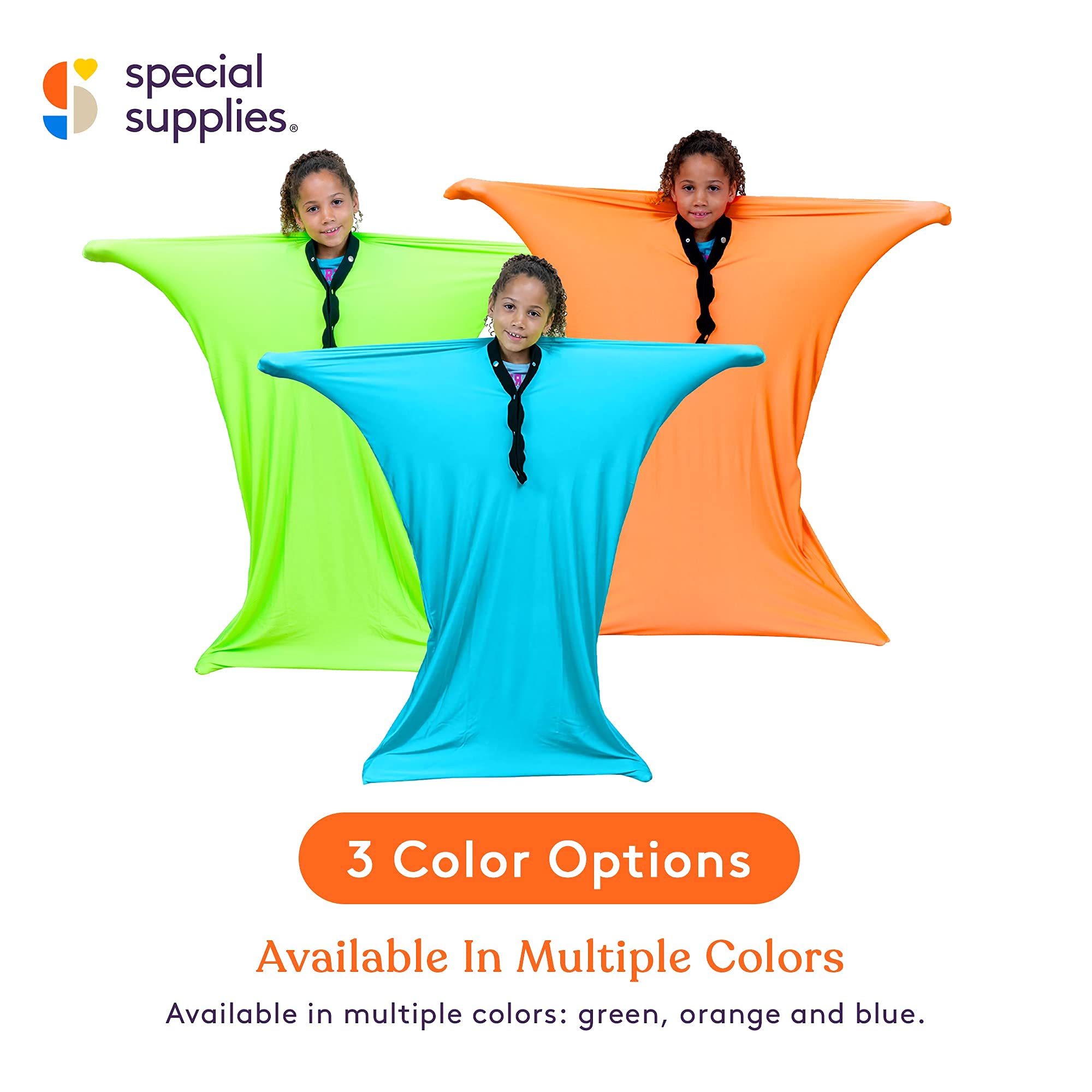 Special Supplies Sensory Body Sock - Full-Body Stretchy Wrap for Stress Relief & Relaxation | Breathable Cozy Sensory Sack for Kids, Boys & Girls | Perfect for Autism Therapy, Yoga & Sensory Integration