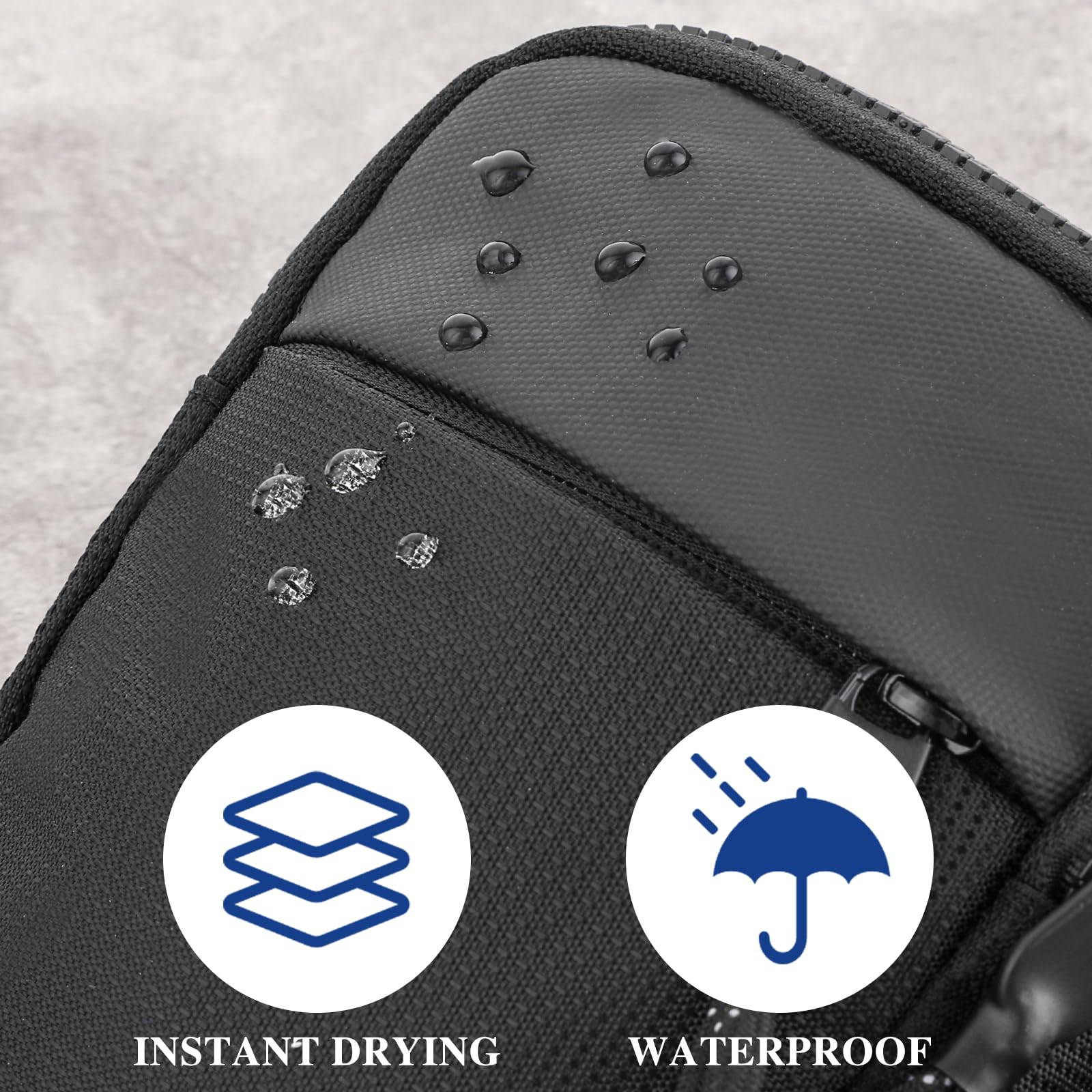 **Waterproof Mini Sling Bag for Men & Women - Small Crossbody Chest Bag with Extended Strap & Dual Pockets - Trendy Casual Fanny Pack for Travel, Hiking, Workout, Gym & Everyday Use - Perfect Gift Idea**