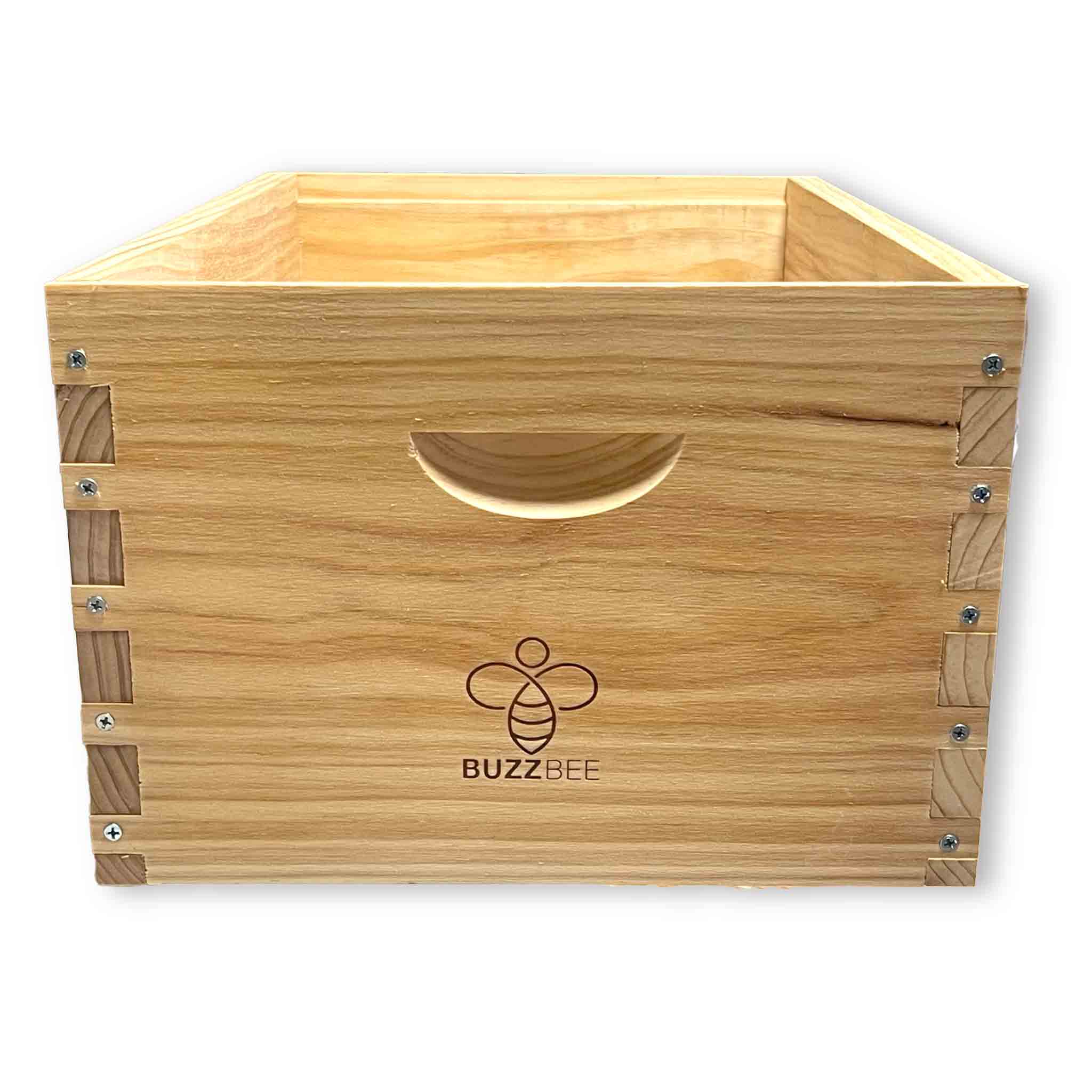 Premium Hot Wax Dipped Buzzbee Full Depth Deep Pine Super Box - Ideal for Flow & Langstroth Beehives | Perfect for Beekeeping, Honey Production & Hive Expansion