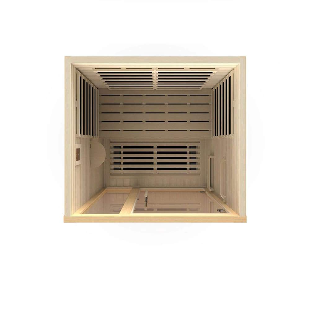 Dynamic Llumeneres 2 Person Ultra Low EMF FAR Infrared Sauna DYN 6215 02 - Portable Home Spa for Relaxation & Detox