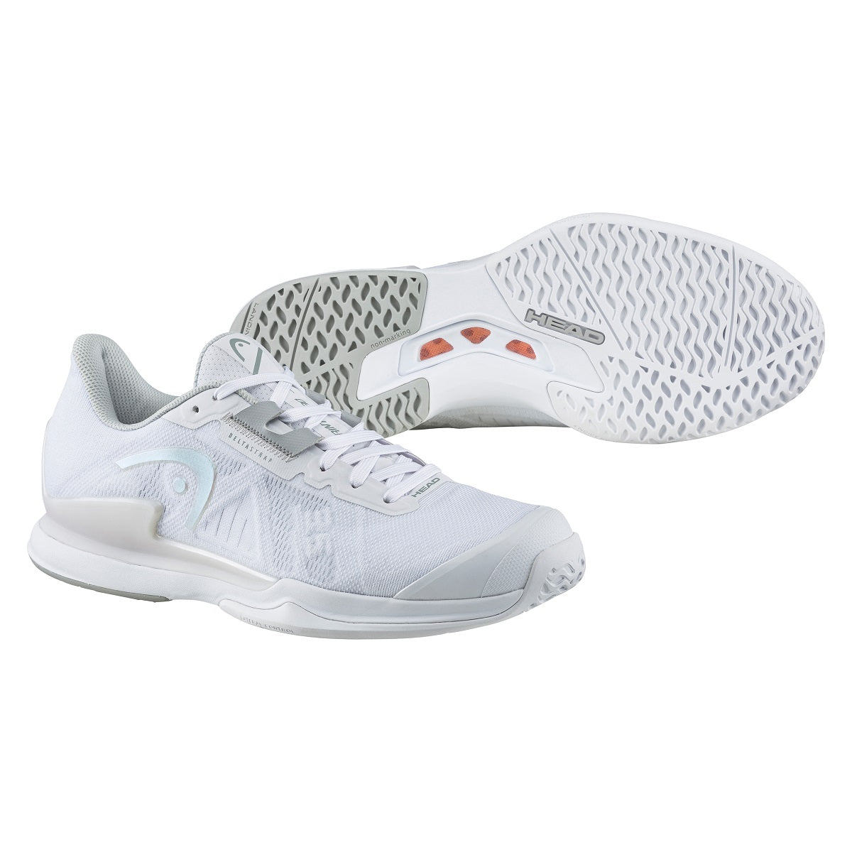 Head Sprint Pro 3.5 Women's Tennis Shoes - Lightweight & Breathable White/Iridescent Athletic Shoes for Women - Perfect for Court Play, Training & Casual Wear