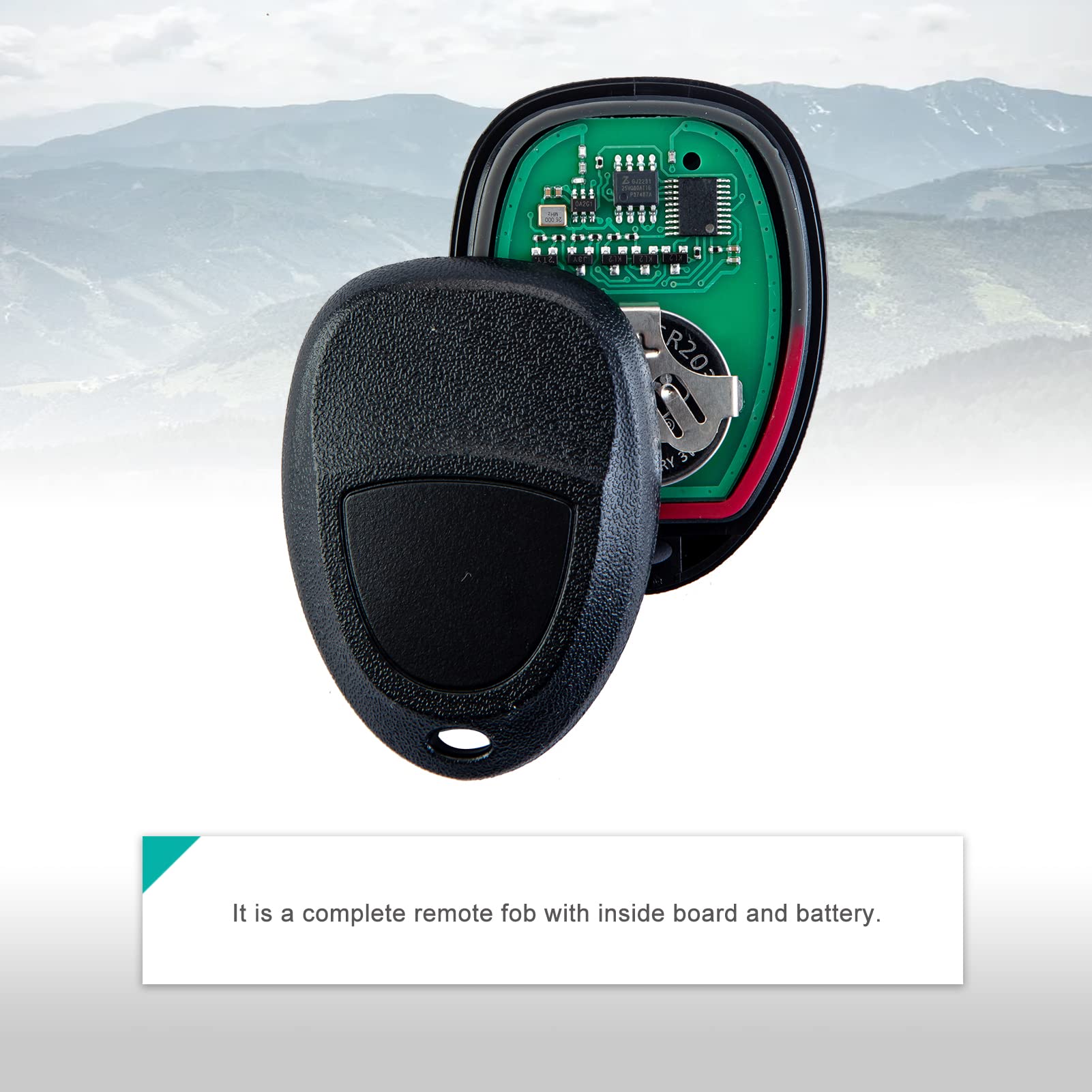Keyless Entry Remote Start Car Key Fob for 15114374 KOBGT04A - Auto Key Max (Single) for Easy Vehicle Access