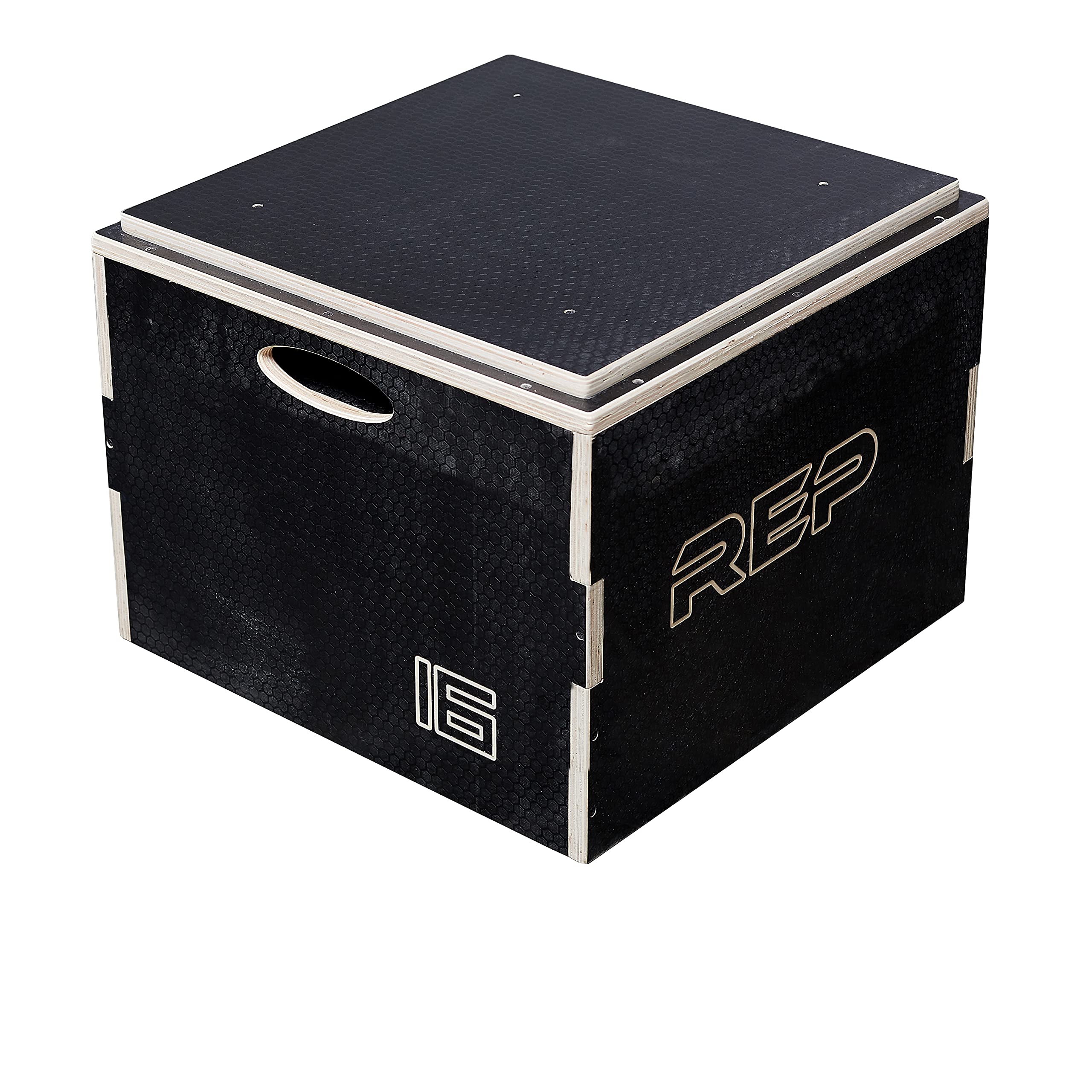 REP Fitness Stackable Wood Plyometric Box for Jump Training, CrossFit, and Home Gym Workouts - 4/6/8/12 Inch Plyo Box Sizes, Fully Assembled - Perfect for HIIT, Agility Drills, and Strength Conditioning