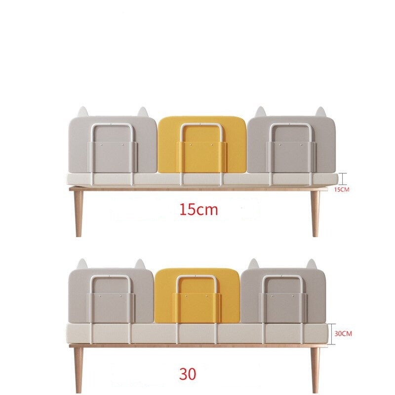 Adjustable Baby Bed Rail Guard with Soft Cushion - Safe & Secure for Toddler Beds, Cribs & Twin Beds - Perfect for Nighttime Safety & Peace of Mind