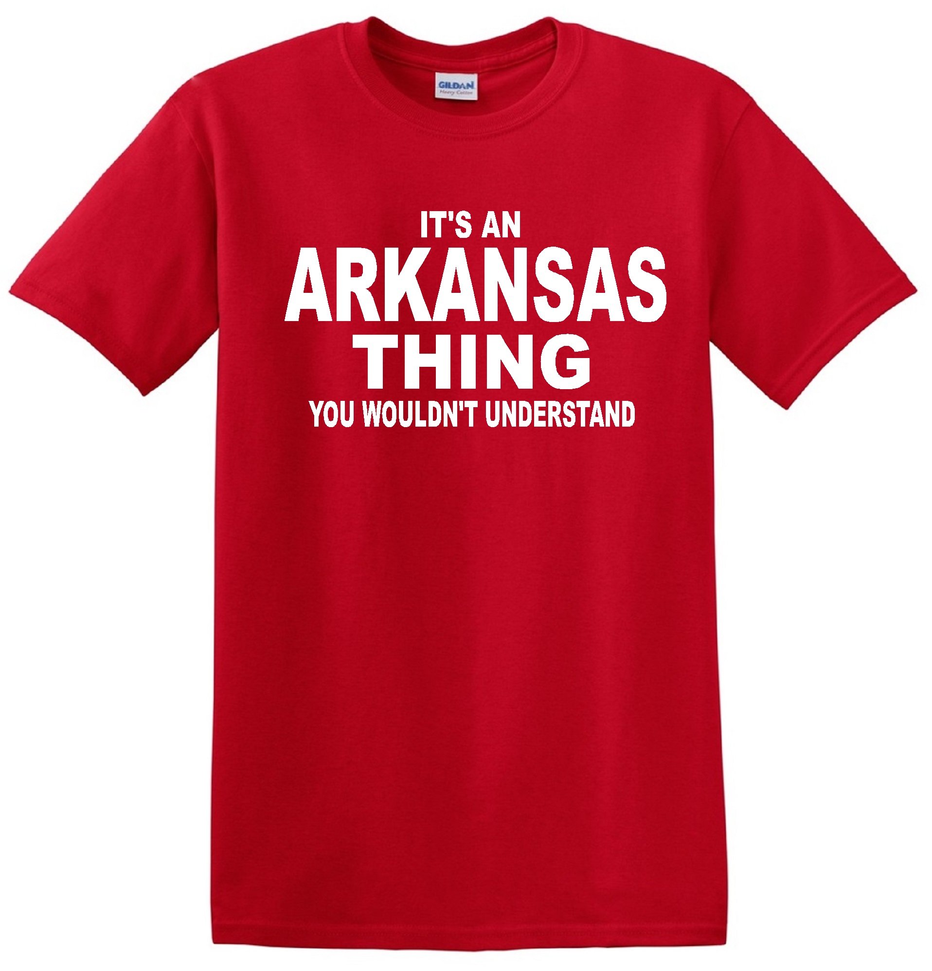 Arkansas Red T-Shirt for Men & Women - Soft Cotton Graphic Tee for Casual Wear, Travel & Outdoor Activities
