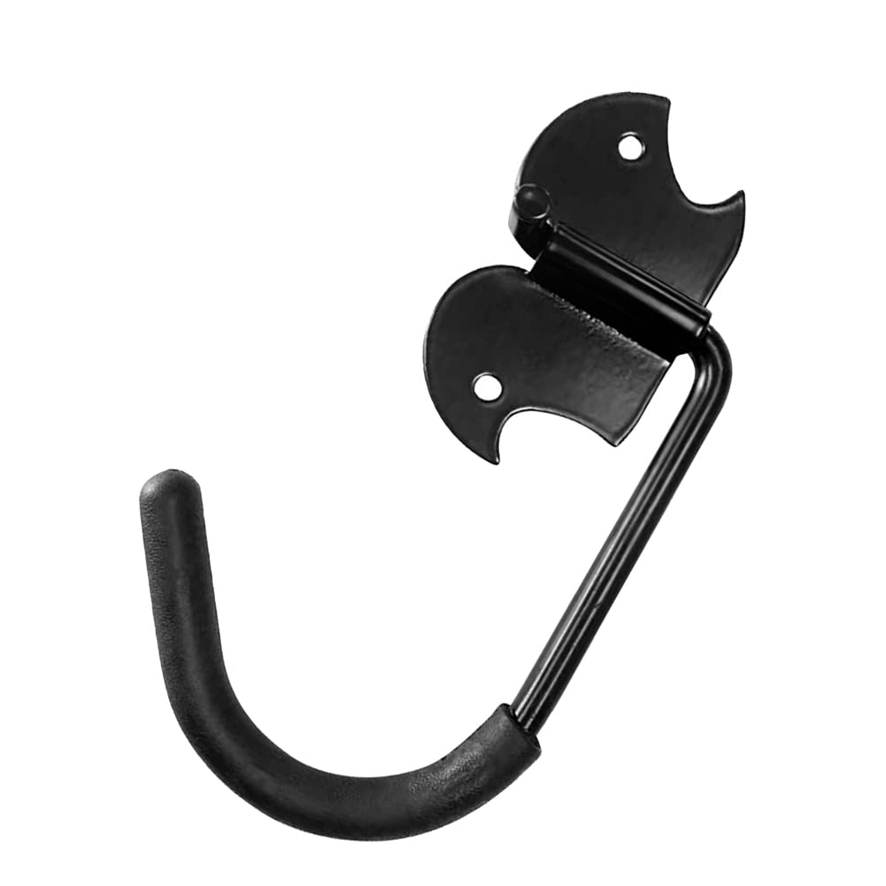 Zcargel Universal Bike Wall Mount Hanger - Heavy Duty Bicycle Storage Rack for Indoor Wall Mounting, Single Hook Design Fits Mountain Bikes, Road Bikes & Skateboards (Black) - Perfect for Garage, Apartment & Small Space Organization