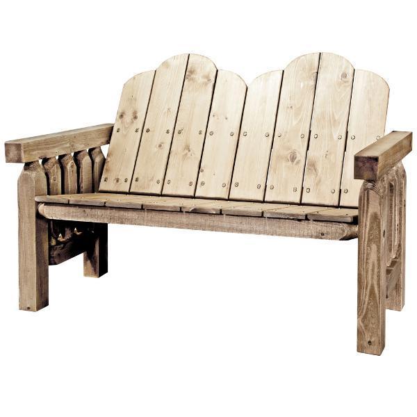 Homestead Deck Bench - Outdoor Wooden Bench for Patio, Garden, and Backyard - Perfect for Relaxing and Entertaining