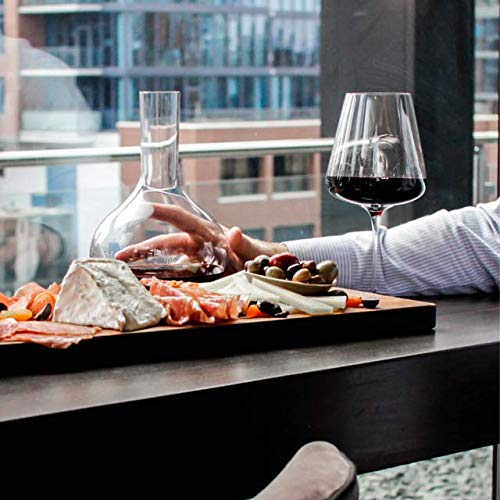 Premium Hand-Blown Crystal Wine Decanter & Water Carafe - Elegant Grassl Decanter for Wine Aeration and Serving - Perfect for Dinner Parties, Gifts, and Home Bar Accessories