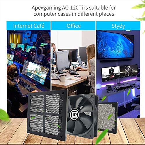 ApexGaming Mid Tower ATX Gaming PC Case with RGB Fans - High Airflow Computer Case for Gaming, Streaming & Workstation Builds - Perfect for Esports, Content Creation & Home Office Setup