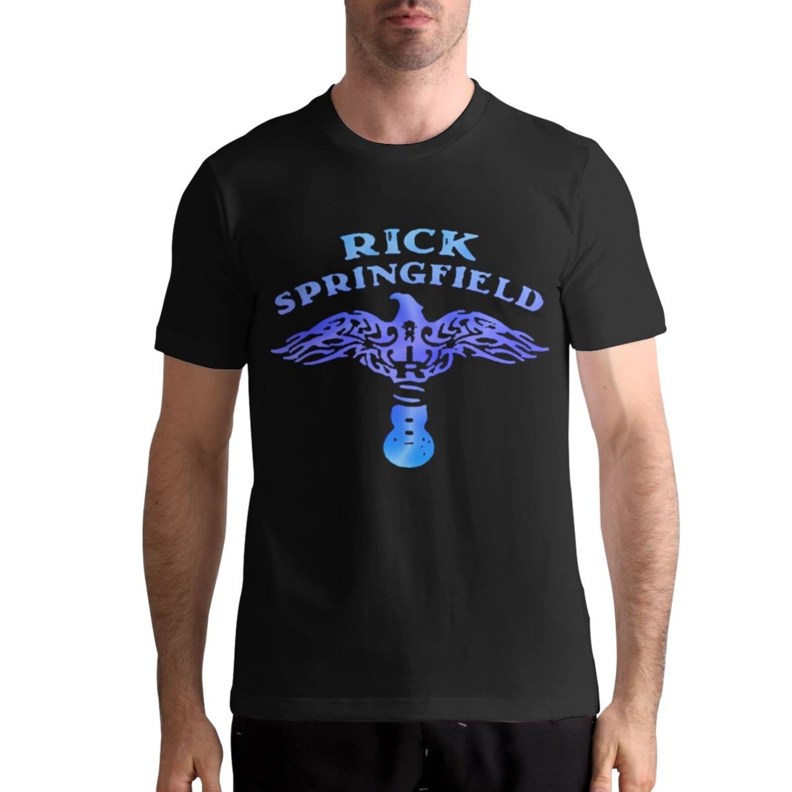 Men's Summer Cotton Short Sleeve T-Shirt - DanaJLessard Casual Black Tee for Everyday Wear, Street Style & Outdoor Activities