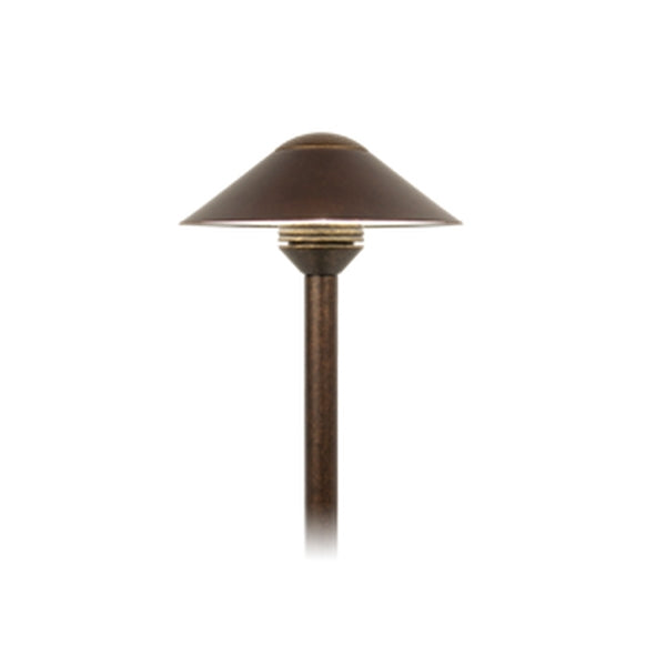 FX CALEDTAAB Grande Top, CA Path LED Light Fixture in Antique Bronze - Perfect for Outdoor Walkway, Garden Path and Landscape Lighting