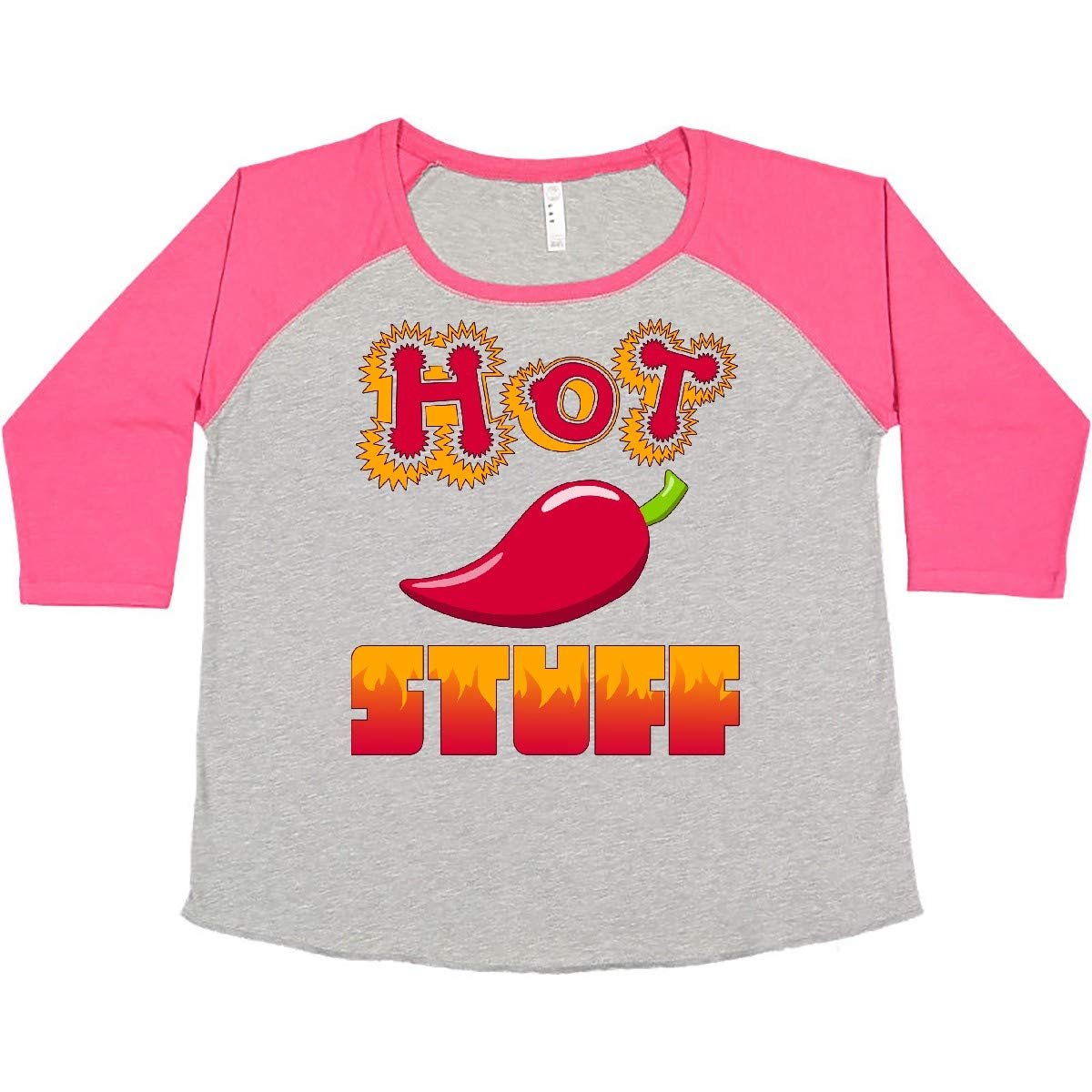 Inktastic Hot Stuff Women's Plus Size T-Shirt - Comfortable & Stylish Graphic Tee for Casual Wear, Lounge & Everyday Outfits