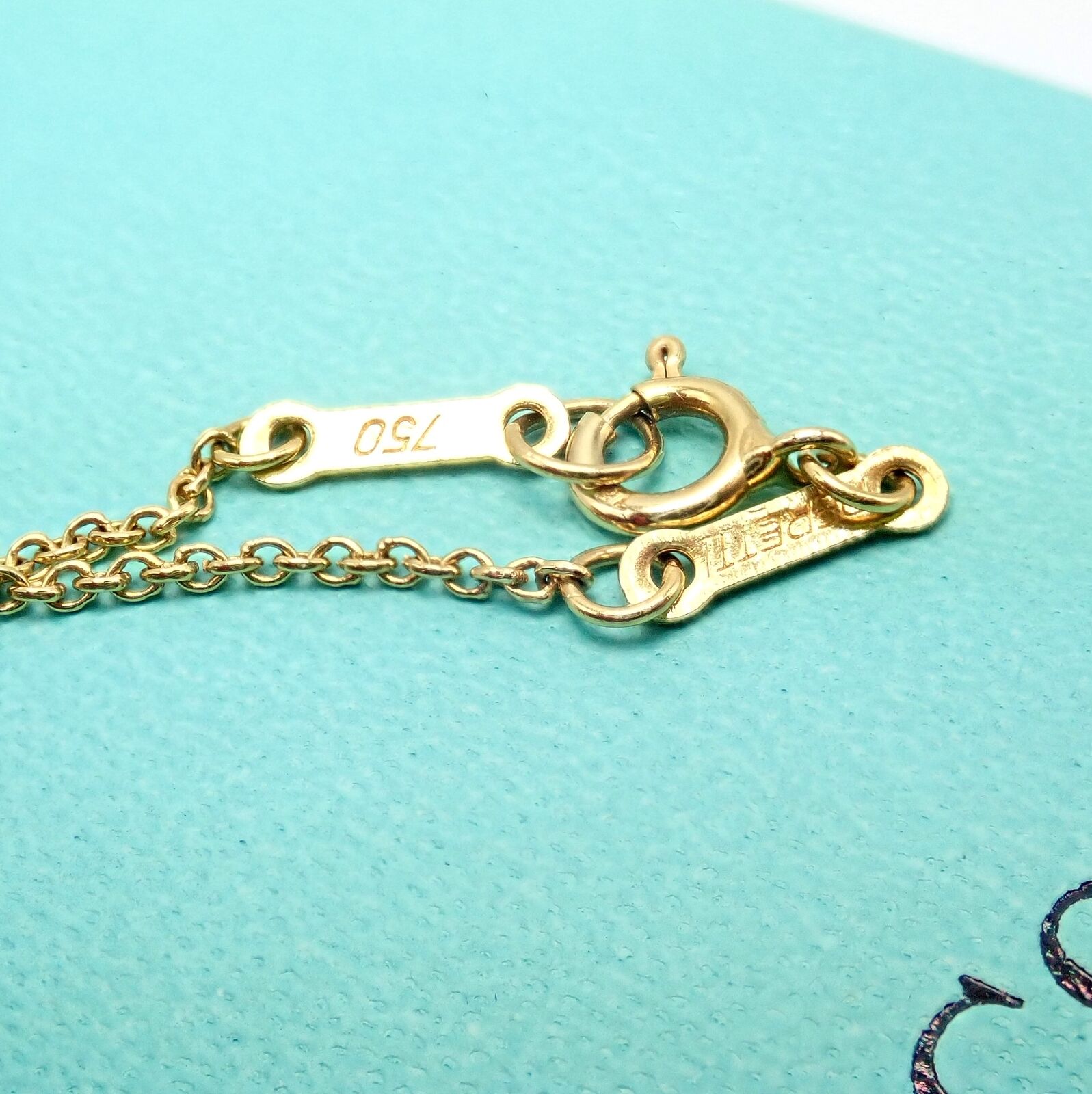 Authentic Tiffany & Co Elsa Peretti 18k Yellow Gold Diamond Open Heart Pendant Necklace - Perfect for Anniversary Gifts, Valentine's Day & Special Occasions