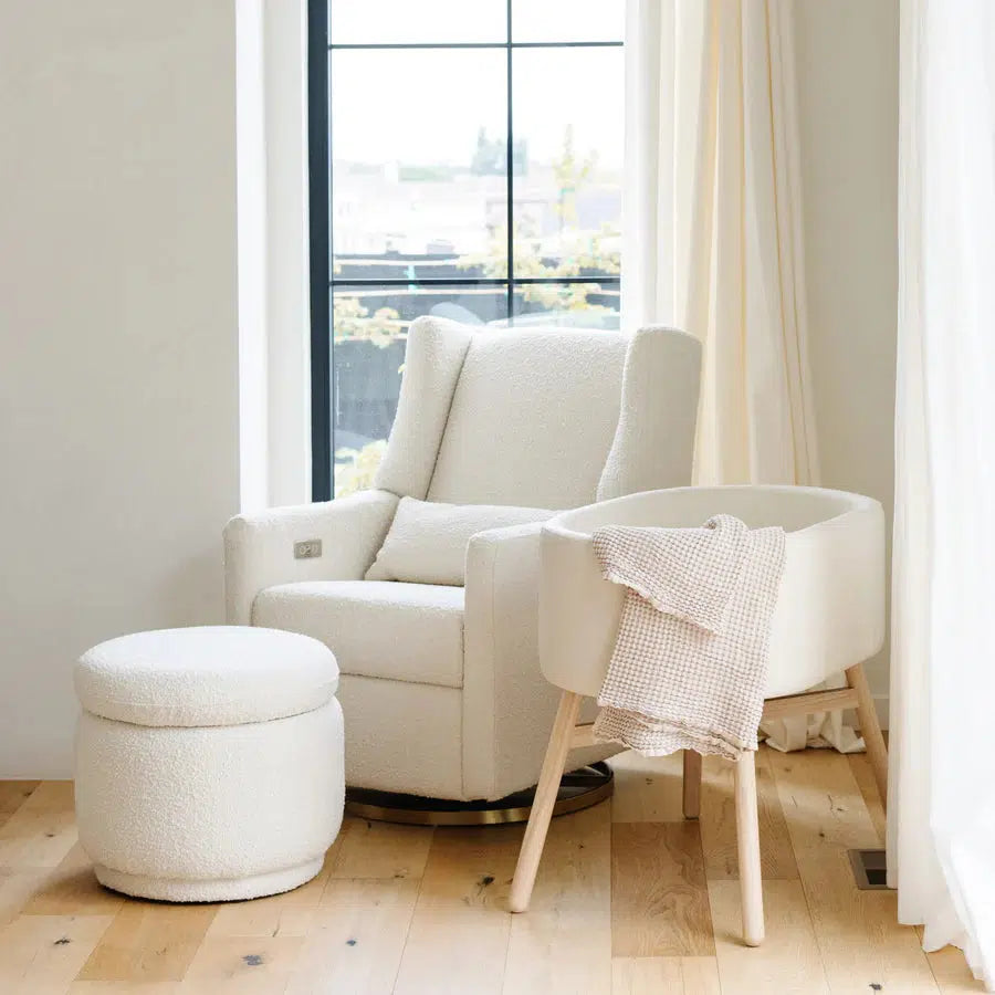 Babyletto Capsule Bassinet in Ivory - Portable & Lightweight Crib for Newborns | Perfect for Nursery, Bedroom & Travel Use
