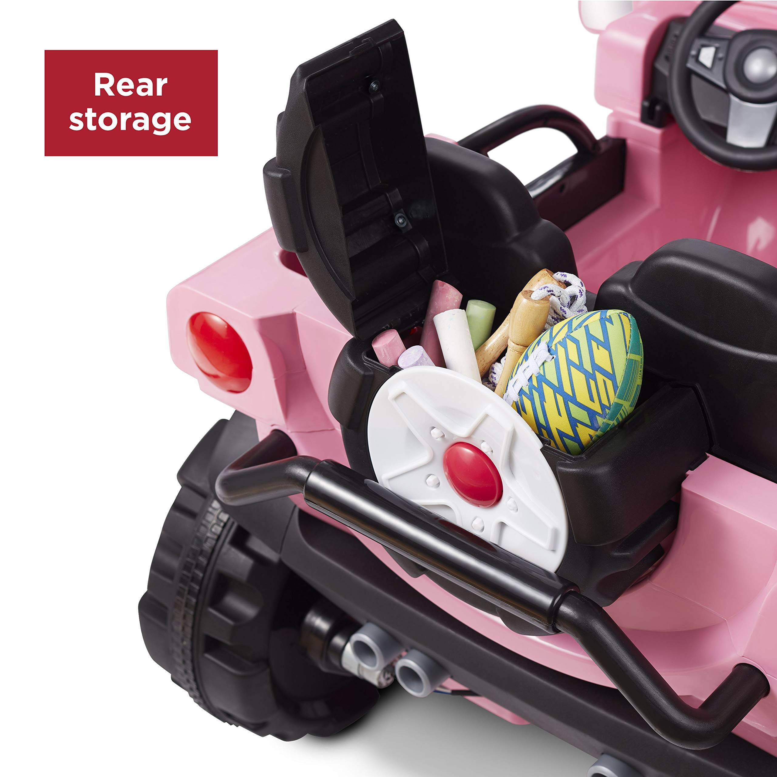 Radio Flyer Oasis Car - Pink Battery Powered Ride On Toy for Kids Ages 3+ | Outdoor Electric Vehicle for Toddlers | Perfect for Backyard Play, Park Adventures & Neighborhood Cruising
