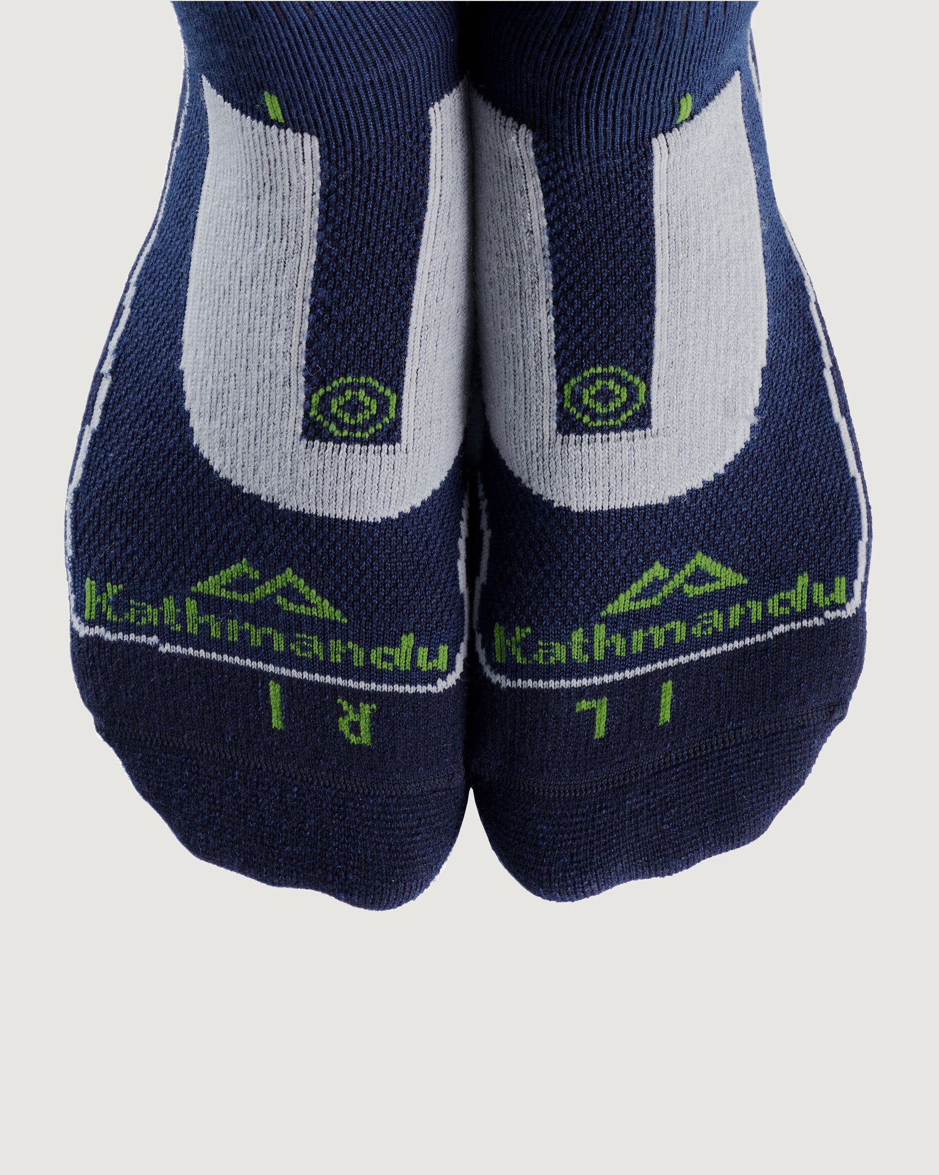 NuYarn Ergonomic Quarter Crew Hiking Socks for Men & Women - Breathable, Cushioned & Moisture-Wicking - Midnight Navy - Perfect for Outdoor Adventures, Hiking & Travel