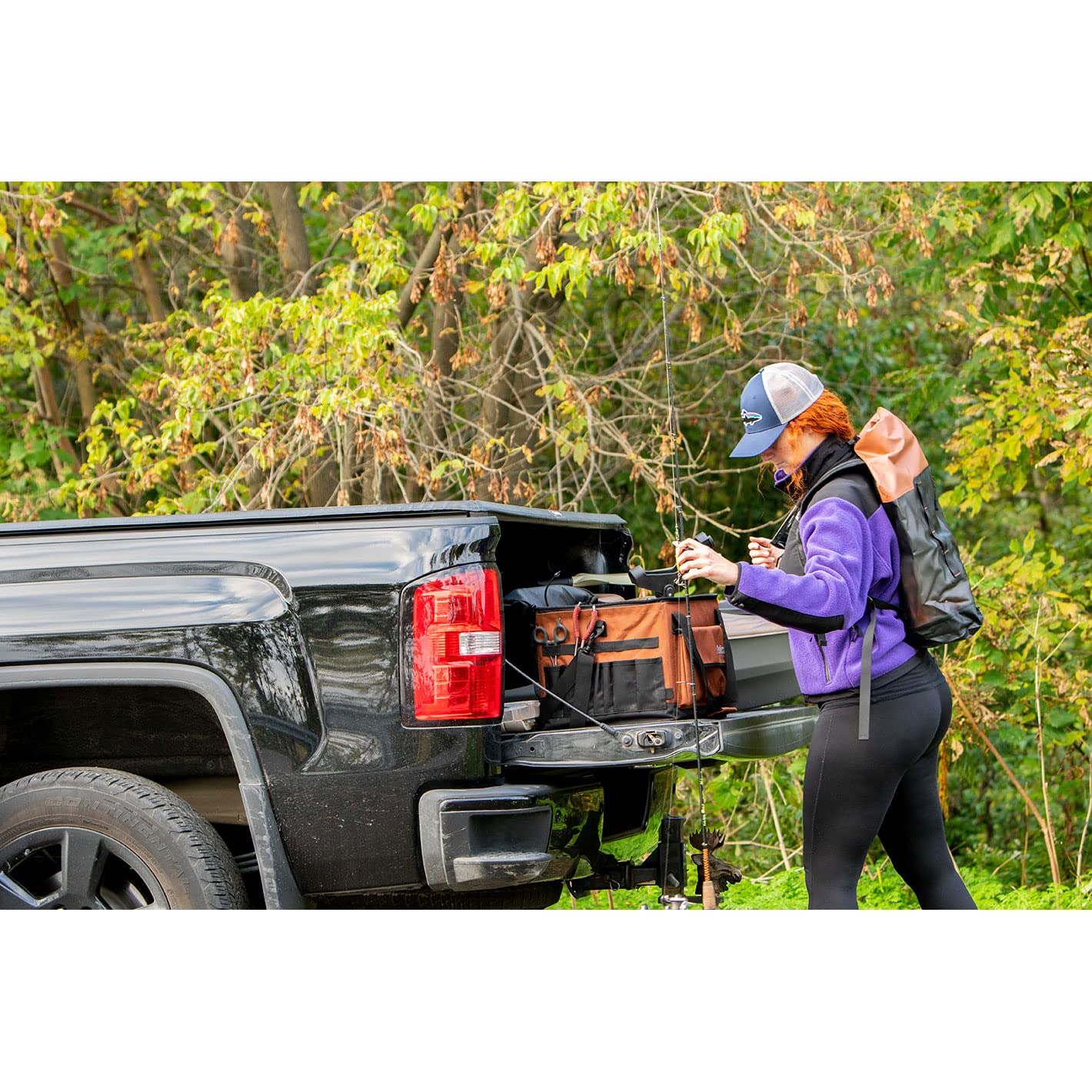 Pelican Exocrate Fishing Bag - Large Waterproof Saltwater Resistant Tackle Storage Bag for Kayak, Boat & Shore Fishing - Durable Gear Organizer for Lures, Hooks & Fishing Accessories