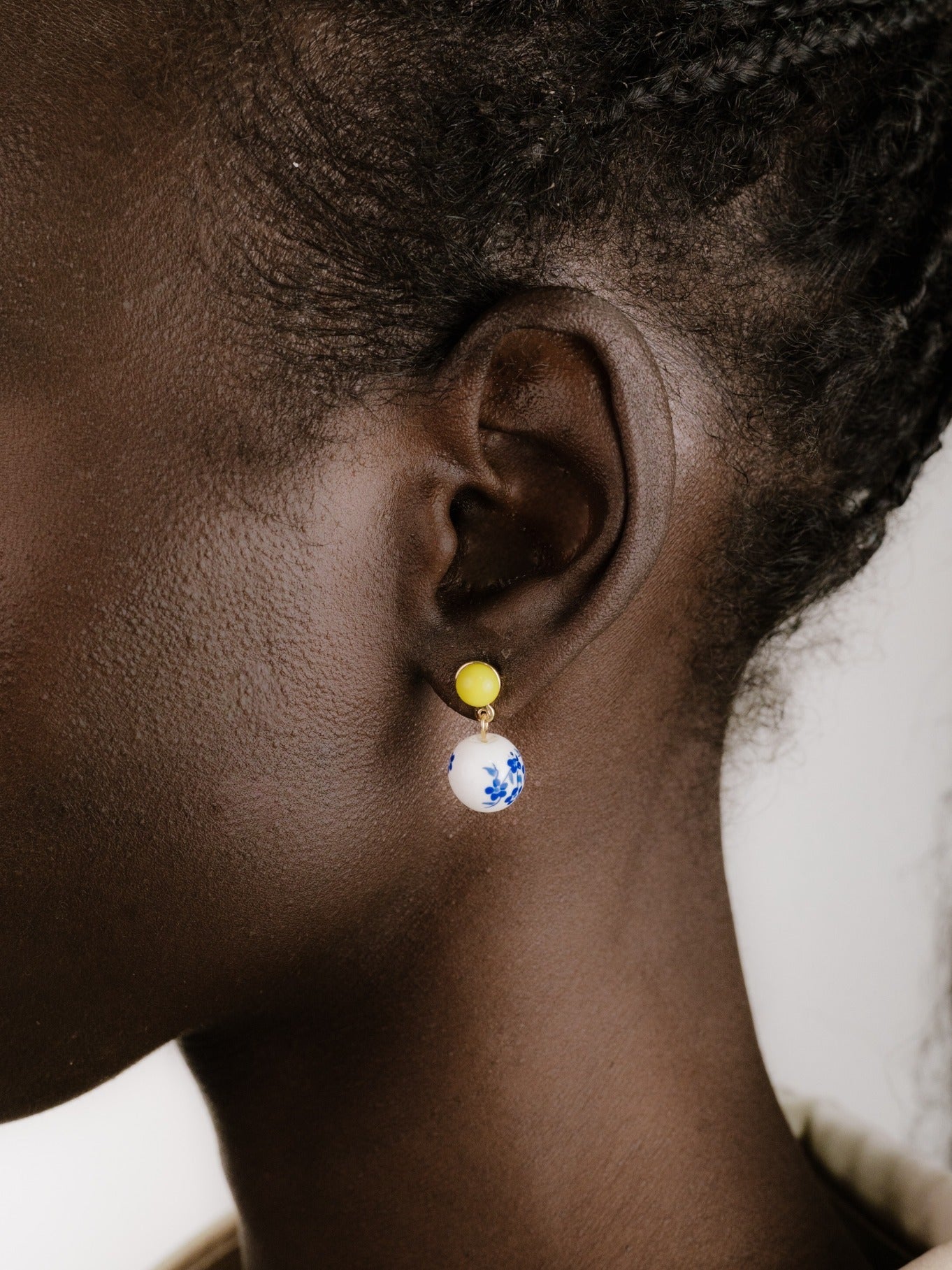 Indigo Floral Drop Earrings for Women - Handmade Bohemian Dangle Earrings - Perfect for Weddings, Parties & Everyday Wear