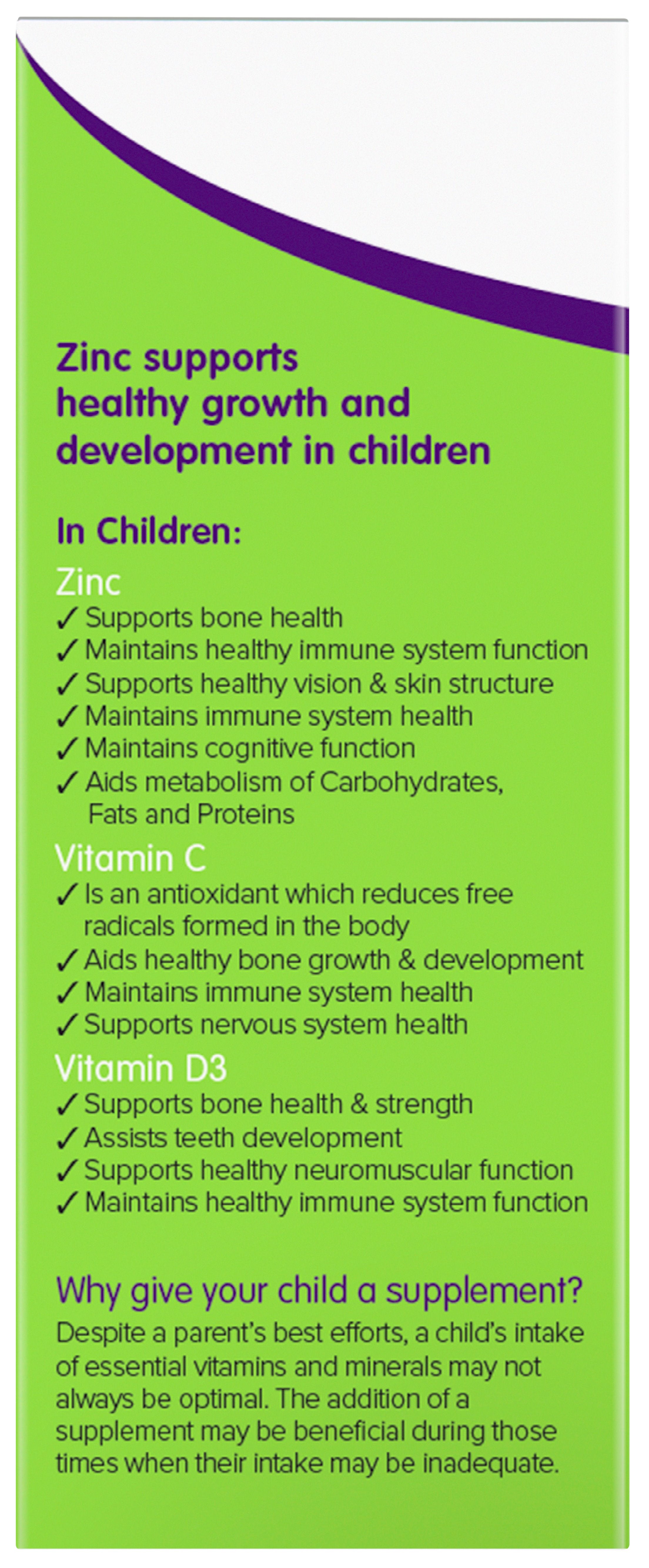 Brauer Baby & Kids Liquid Zinc Supplement - Immune Support for Infants & Children - Ideal for Cold & Flu Season, Daycare & School Immunity Boost