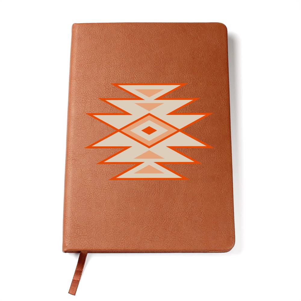Vegan Leather Journal with Southwestern Motif - Handmade Leather Bound Notebook for Writing, Sketching & Travel Journaling - Perfect Gift for Writers & Artists