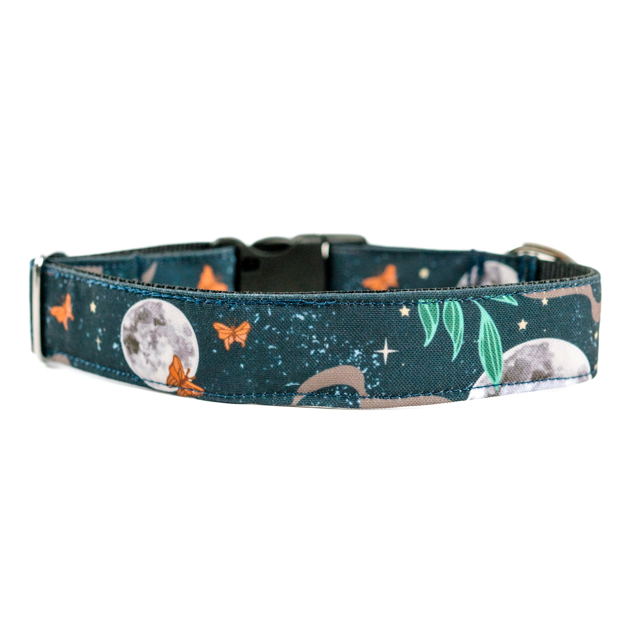 Harvest Moon Dog Collar - Reflective Pet Collar with Adjustable Nylon Strap for Small Medium Large Dogs - Perfect for Night Walks, Hiking & Outdoor Adventures