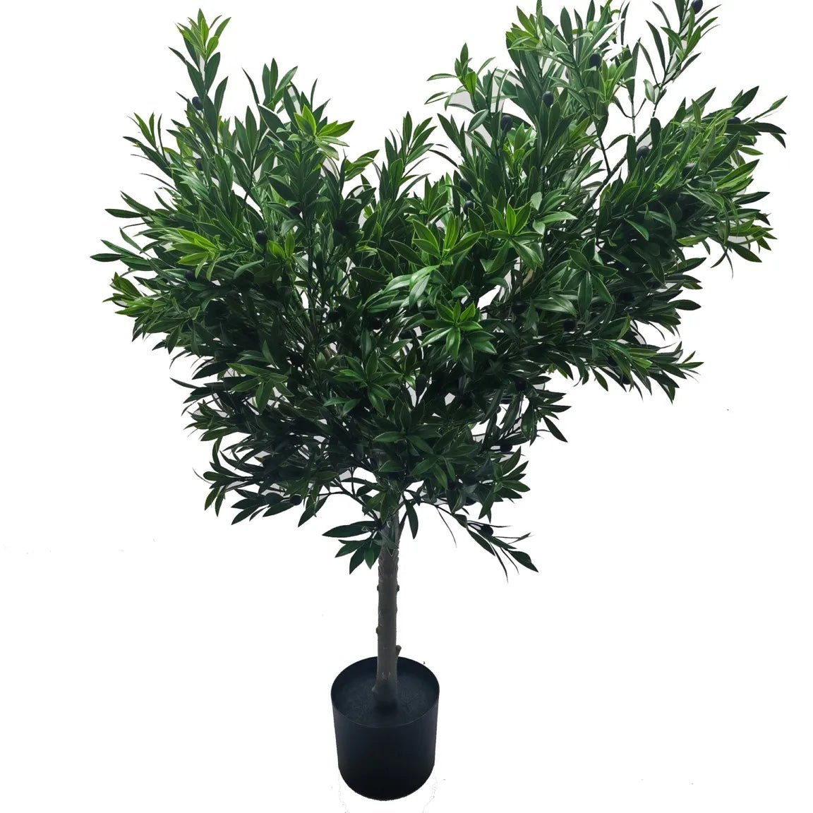 Premium 130cm Artificial Olive Tree - UV Resistant Faux Potted Plant for Home, Office & Indoor Decor