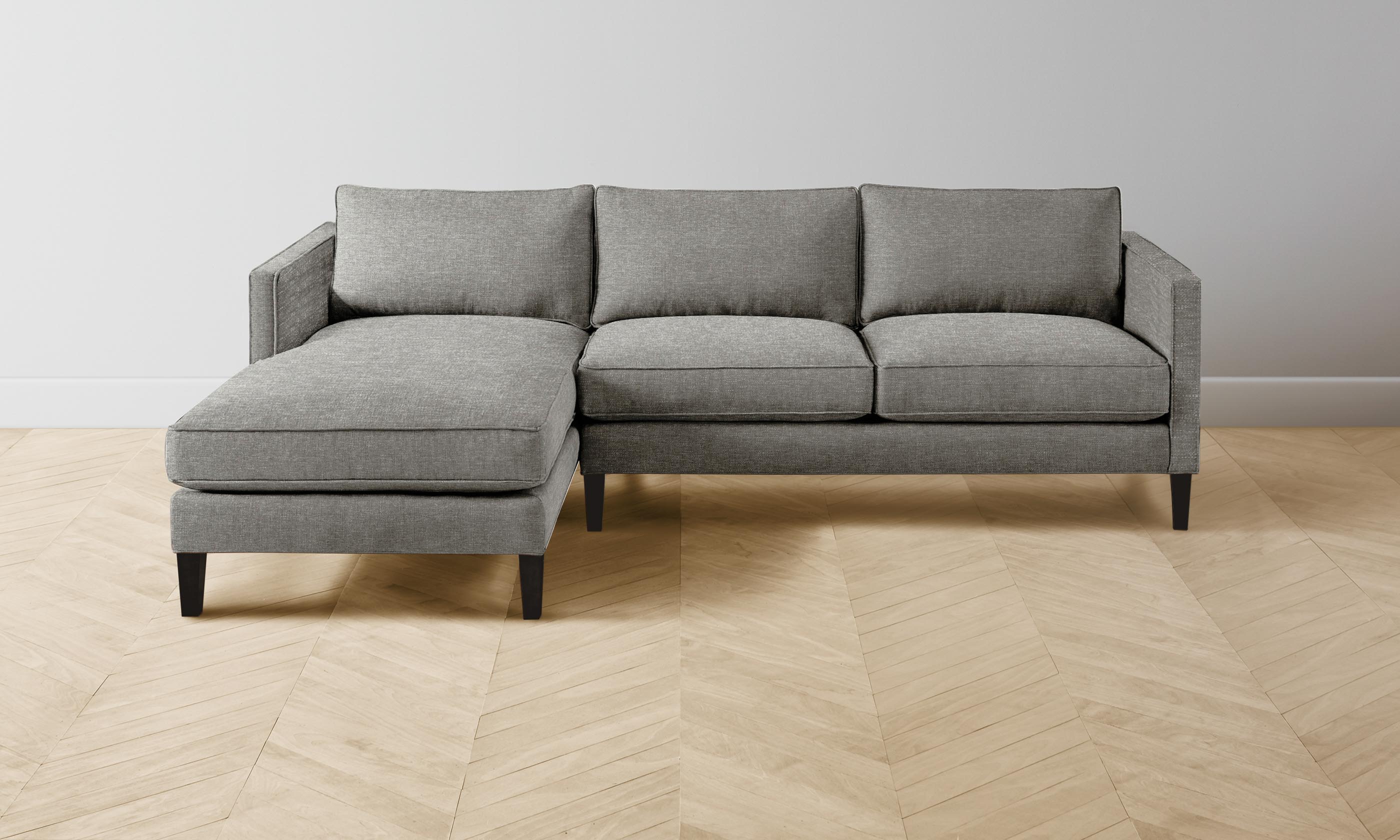 Premium Crosby Sectional Sofa in Merino Granite Fabric - Modern Comfort for Living Room, Lounge & Family Gatherings