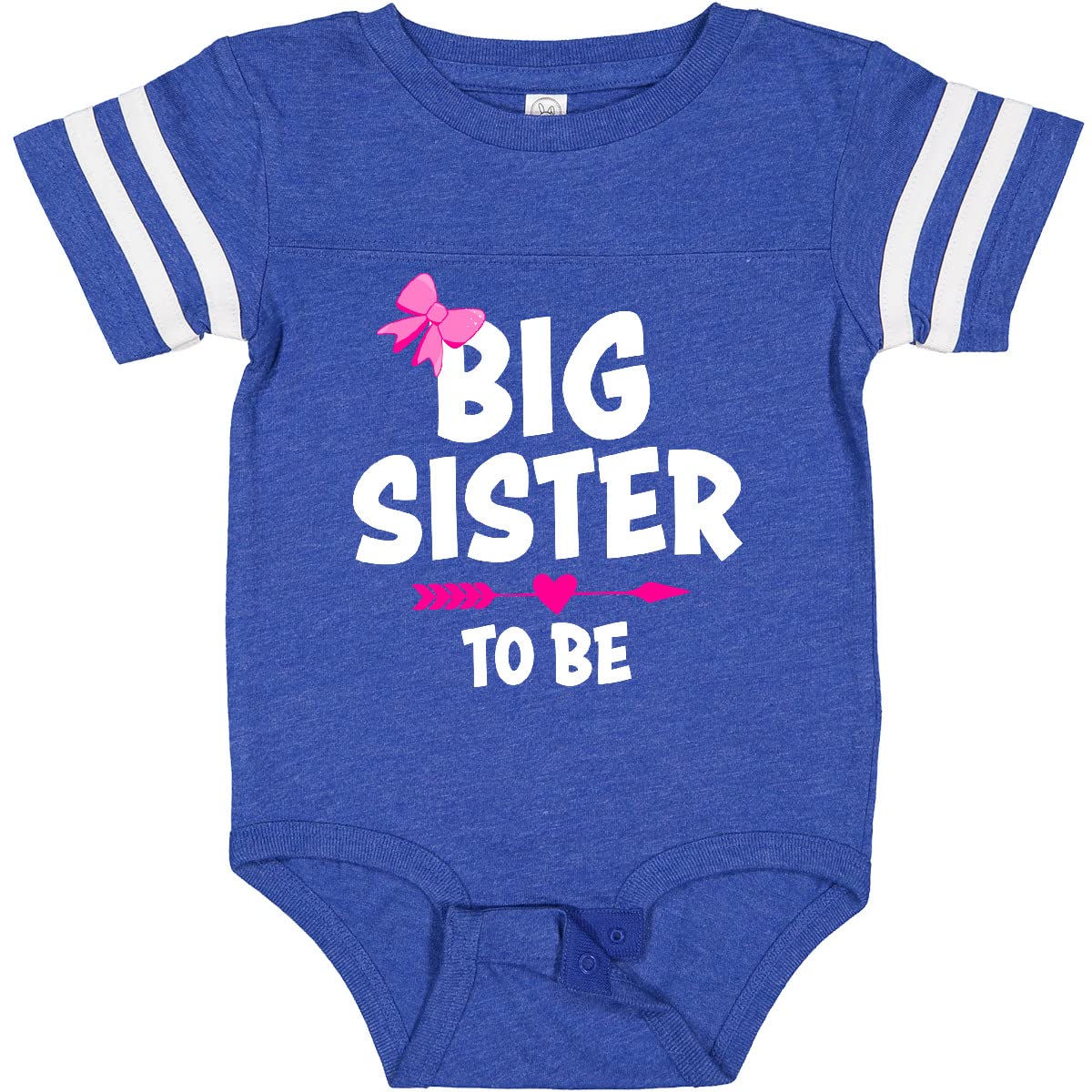 Inktastic Big Sister To Be with Bow and Arrow Baby Bodysuit - Cute Pregnancy Announcement & Newborn Gift for Big Sisters - Perfect for Baby Showers, Sibling Photos, and Family Celebrations