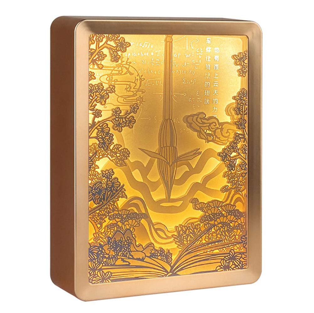 YINSY 3D Shadow LED Night Light - Handmade Paper Cutting Carving Lamp, Creative Papercut Light Box for Kids Room, Bedroom Decor | Perfect for Nursery, Birthday Gifts & Home Ambiance Lighting