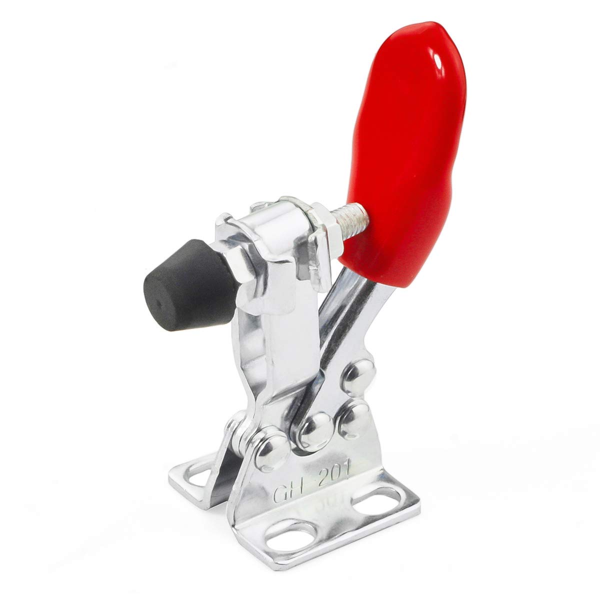 Heavy Duty Push Pull Toggle Clamp - 198Lbs Holding Capacity, Quick Release, Anti-Slip Horizontal Hand Tool (6Pcs) - Perfect for Woodworking, Metalworking, and DIY Projects
