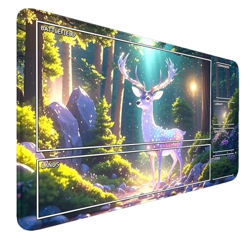 Deer Stitched Edges Playmat With Zones