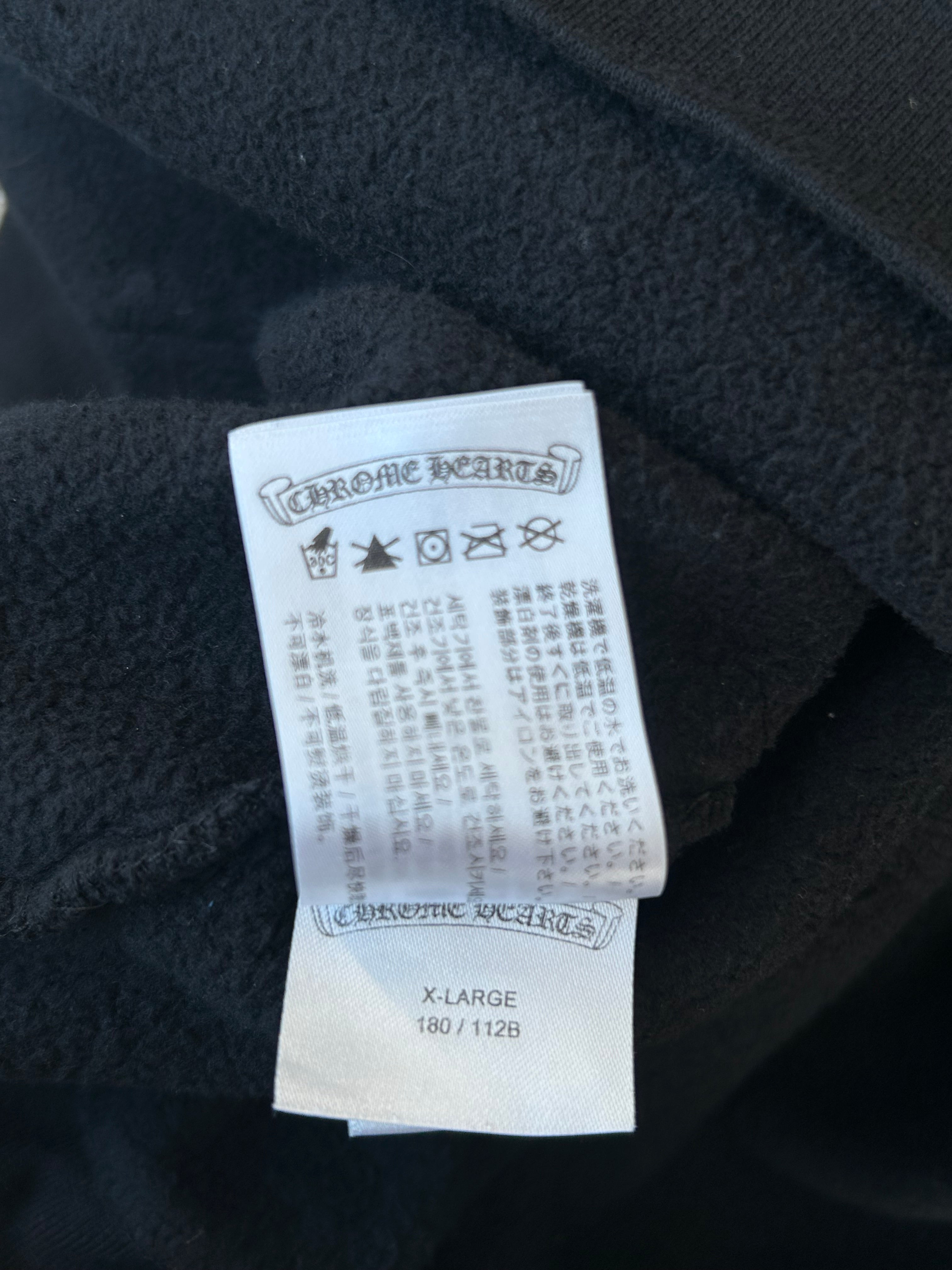 Chrome Hearts Black & White 1988 Script Logo Hoodie - Vintage Streetwear for Men & Women - Perfect for Casual Outfits & Urban Fashion