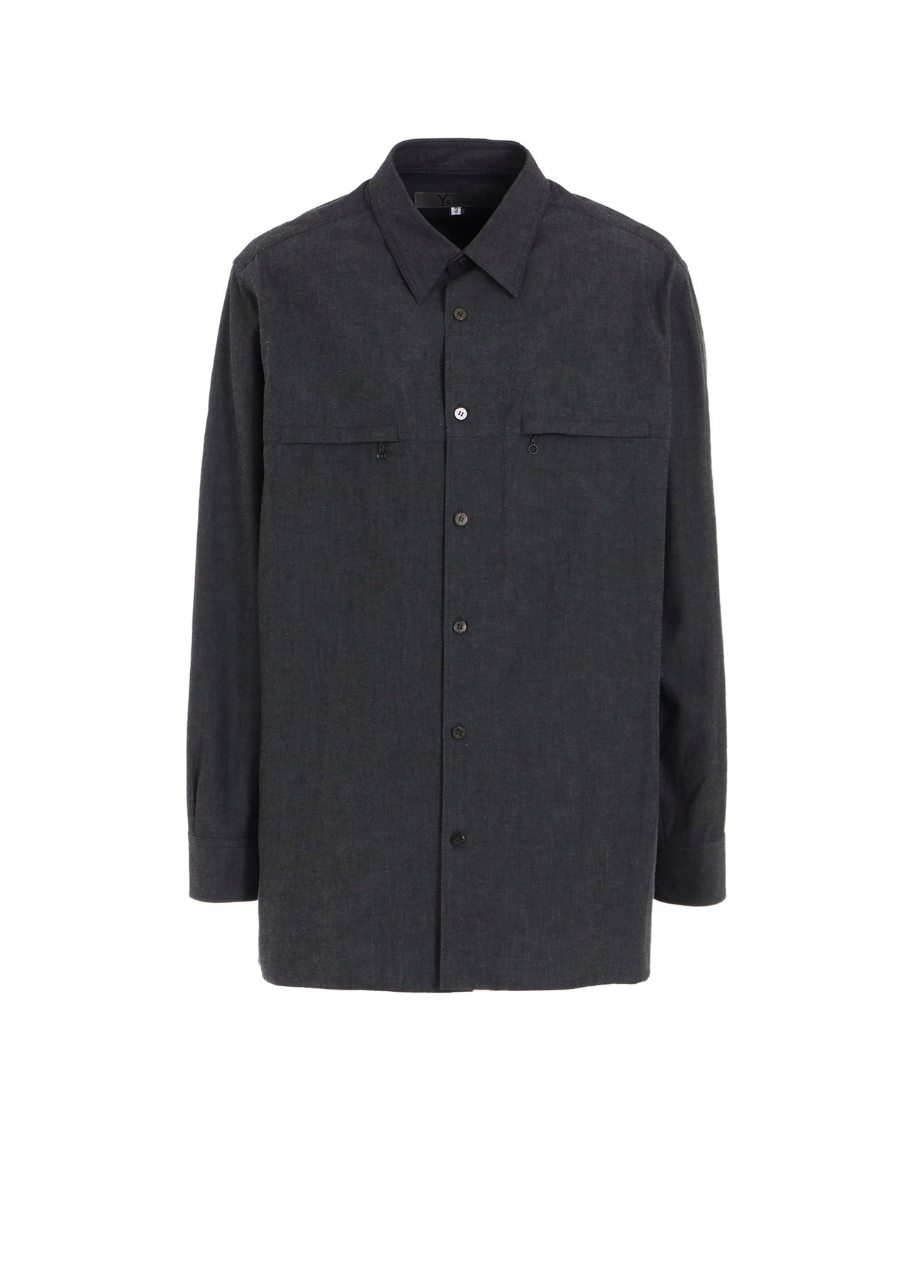 Men's Cotton Denim Dungaree Shirt with Double Zip Pockets - Casual Workwear & Outdoor Adventure Shirt