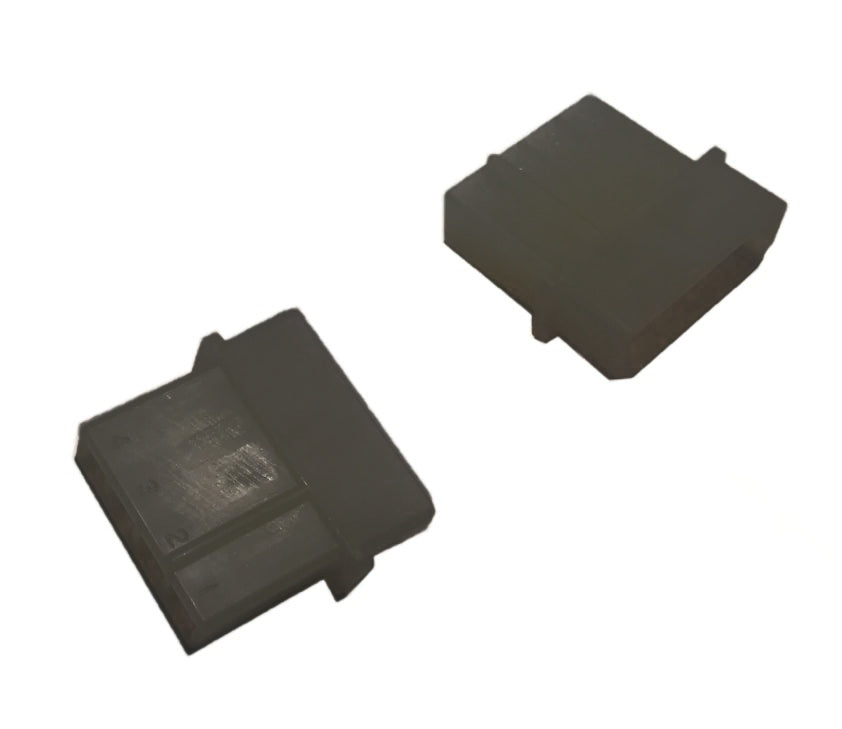 4 Pin Molex Female Housing with Male Pins (Black) - Molex AMP MATE-N-LOK 1-480426-0 Power Connector - Perfect for PC Power Supply, DIY Electronics & Industrial Applications