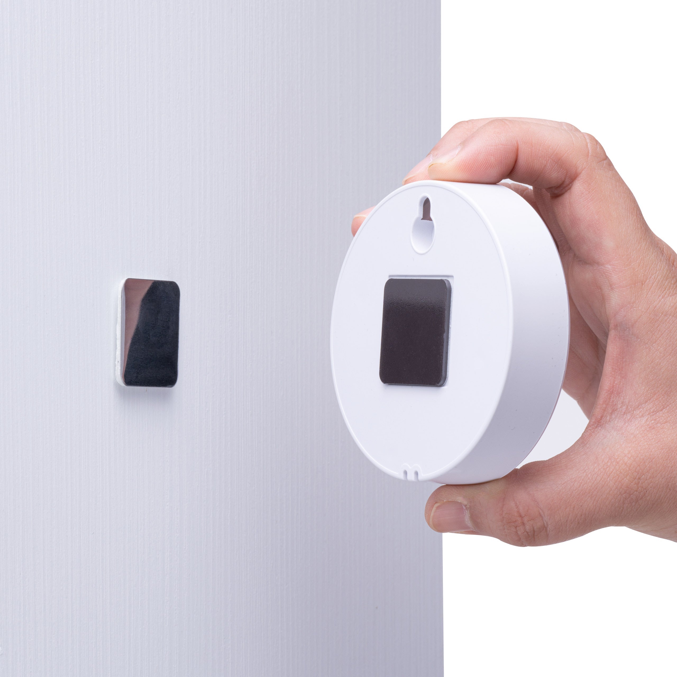 Motion Sensor Night Light - LED Disk Light with Auto On/Off for Closet, Stairs, Hallway - Energy Saving Battery Operated Nightlight for Home Safety & Convenience