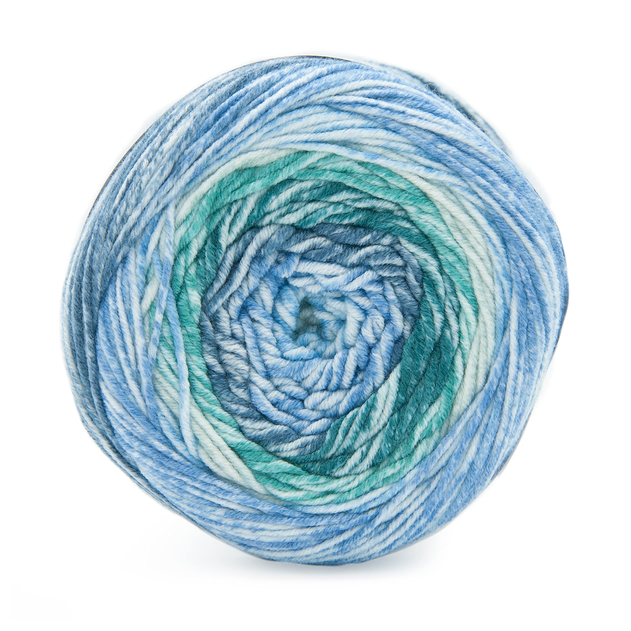 Lion Brand Yarn Mandala Ombré - 3-Pack Soft Crochet & Knitting Yarn with Vibrant Colors | Perfect for Blankets, Scarves, and DIY Crafts