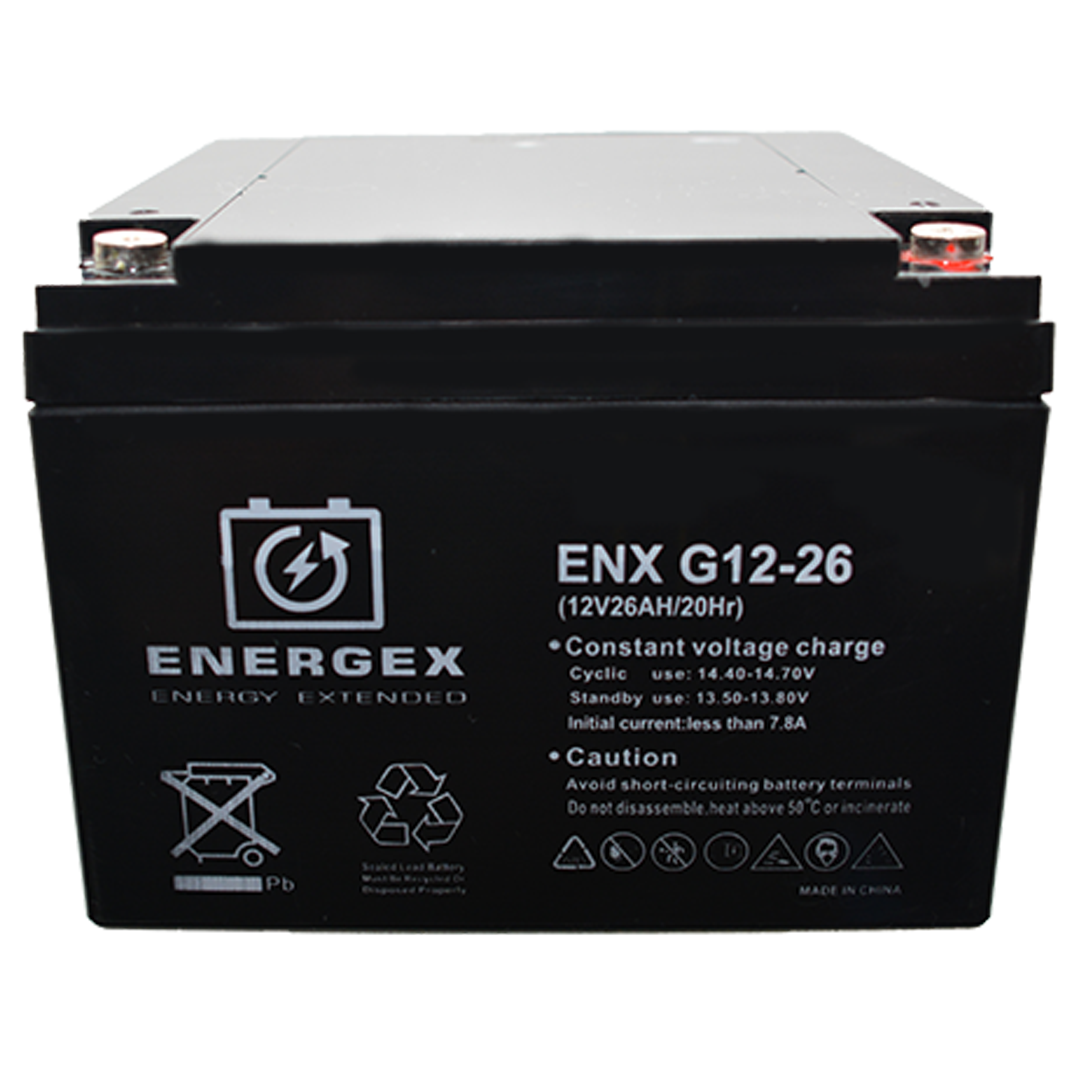 Energex 12V 26Ah Deep Cycle GEL Battery - Reliable Power for RVs, Solar Systems & Marine Applications | Long-Lasting Performance