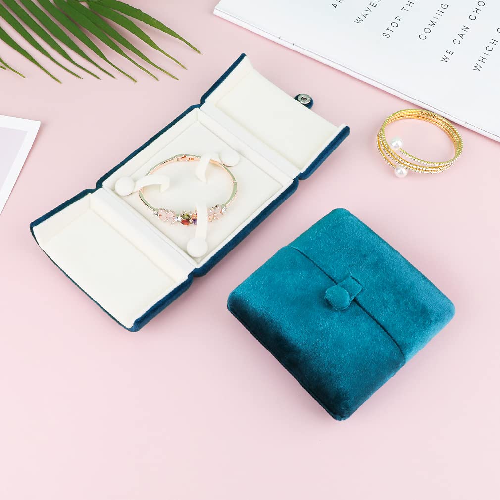 iSuperb Velvet Jewelry Gift Box Set - Elegant Necklace & Bracelet Packaging for Wedding, Engagement, Proposal | Perfect for Bridal Party Gifts, Anniversary Presents & Romantic Surprises