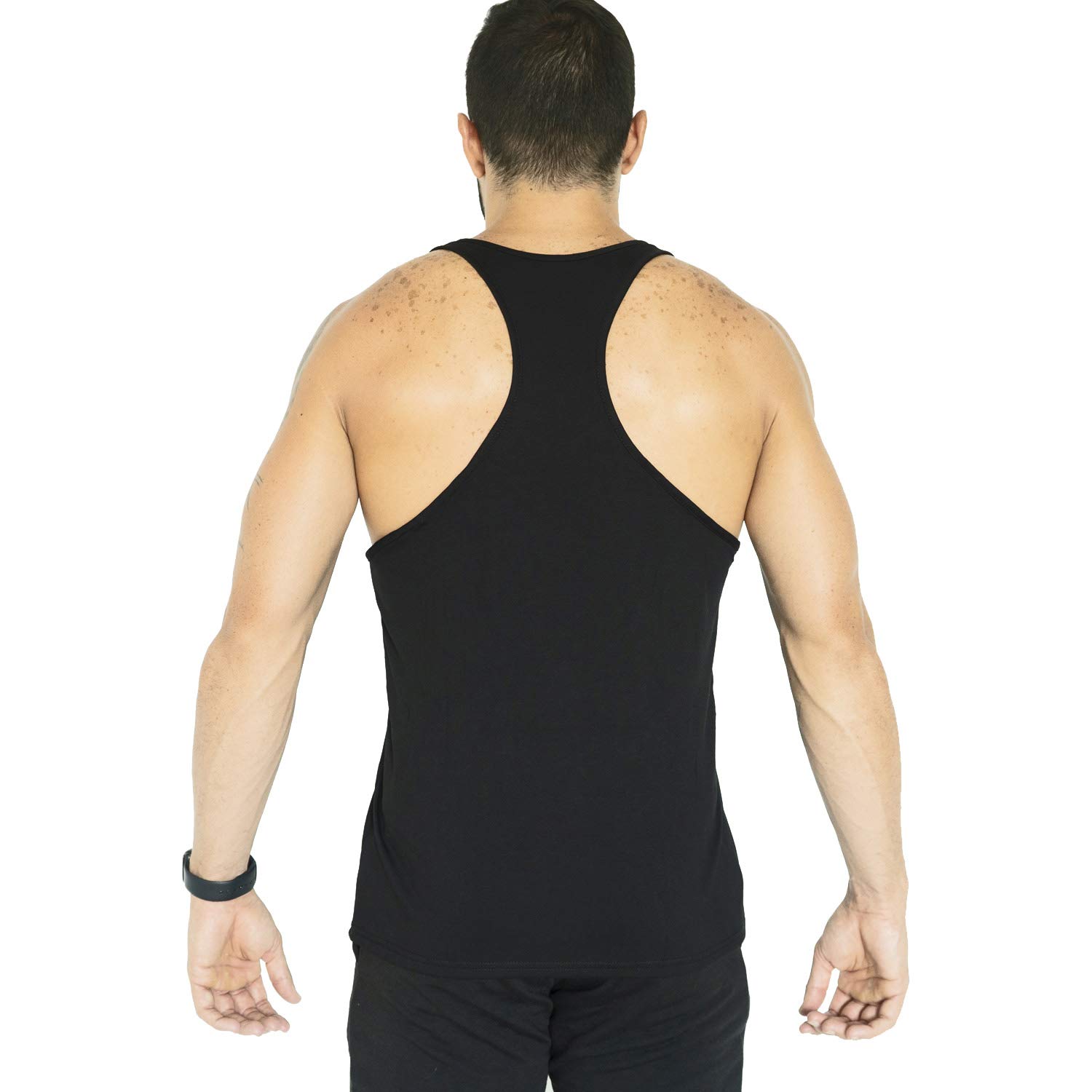 Gym Rabbit Bodybuilding Stringer Tank Top for Men - Breathable Racerback Workout Singlet for Weight Training & Powerlifting (Black, X-Large) - Perfect for Gym, CrossFit & Bodybuilding Competitions