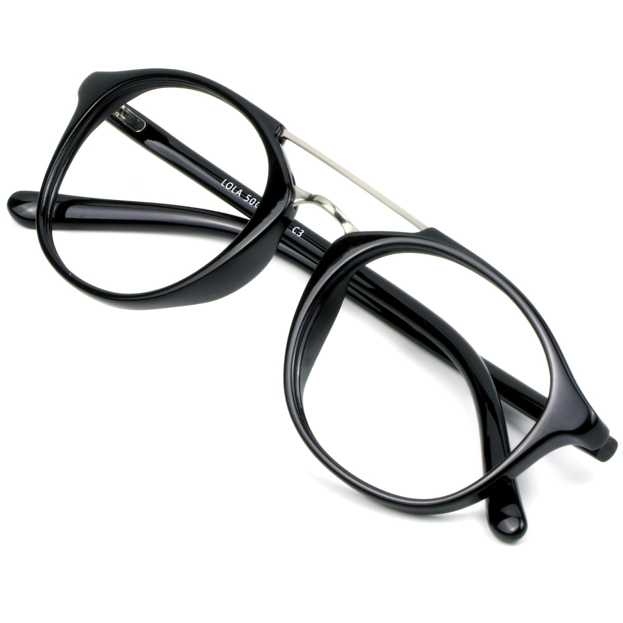 VisionGlobal Blue Light Blocking Glasses for Women & Men - Anti Eyestrain Computer Glasses with Stylish Oval Frame for Screen Time, Gaming & Reading (UV Protection, Reduce Digital Eye Fatigue)