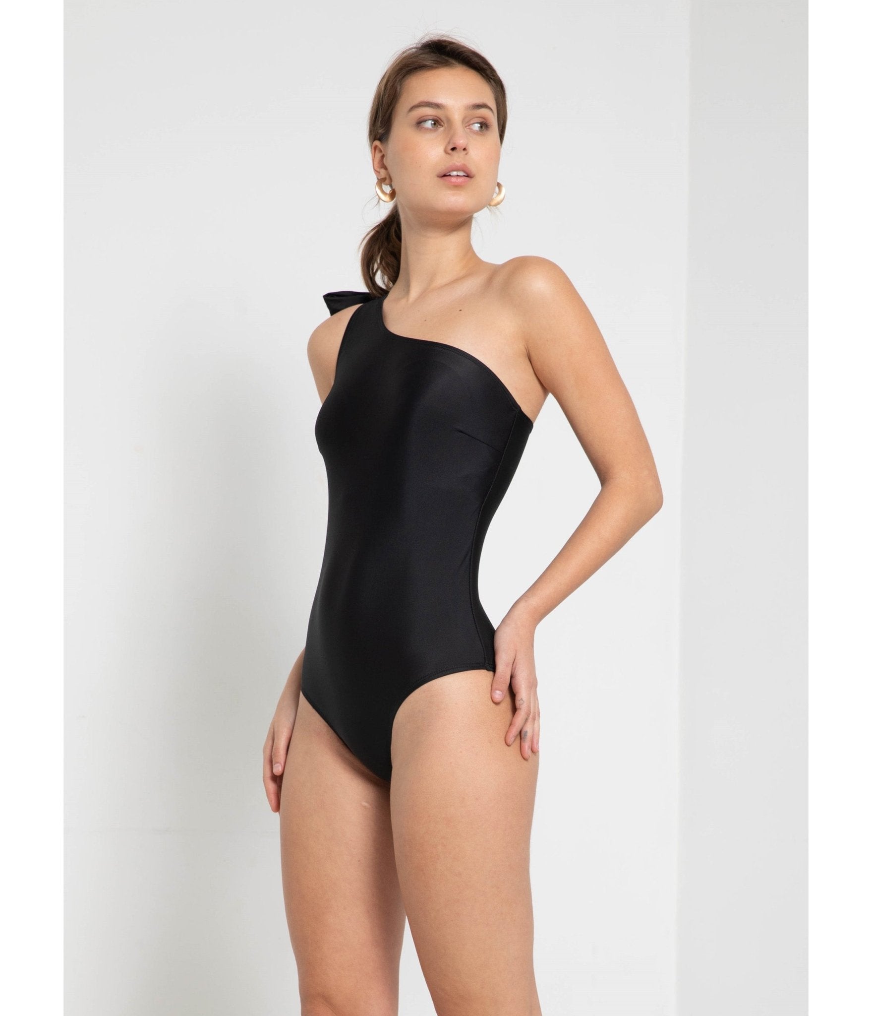 Marina West One Shoulder One Piece Swimsuit - Sexy Monokini Bathing Suit for Women, Beach & Pool Party Swimwear