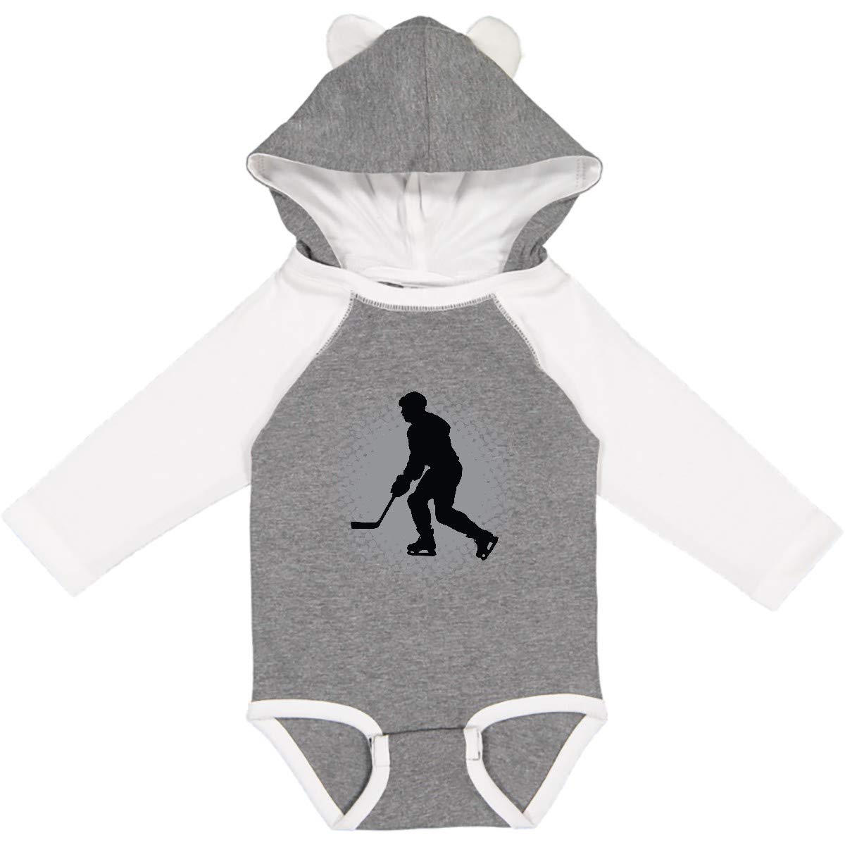 Inktastic Ice Hockey Player Gifts - Long Sleeve Creeper for Men & Women - Comfortable Hockey Fan Apparel - Perfect for Games, Practice & Casual Wear