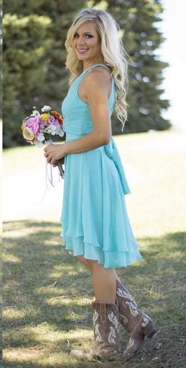 Elley Plus Size Bridesmaid Dresses Short Sleeve - Western Country Wedding Guest Dress for Women in Orange (US Size 18) | Perfect for Summer Weddings, Garden Parties & Formal Events