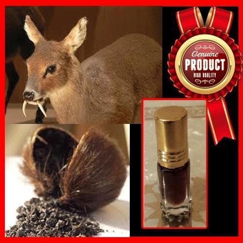 Premium Pure Black Deer Musk Nafa Oil (3ML) - 100% Natural Kasturi Pheromones & Aphrodisiac for Men & Women - Perfect for Aromatherapy, Perfume Making & Romantic Enhancement