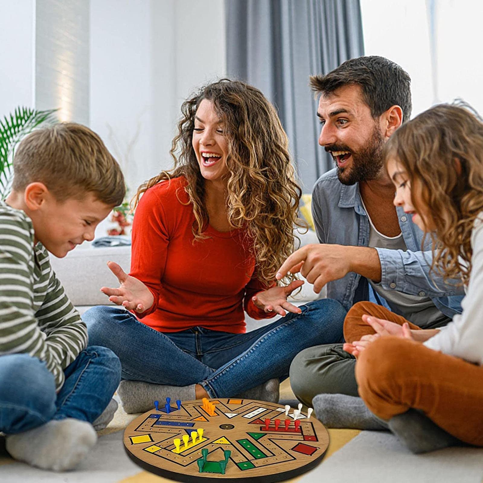 Fast Track Wooden Board Game - Fun Family Interactive Play Toy for Kids & Adults - Perfect for Family Game Nights & Indoor Activities